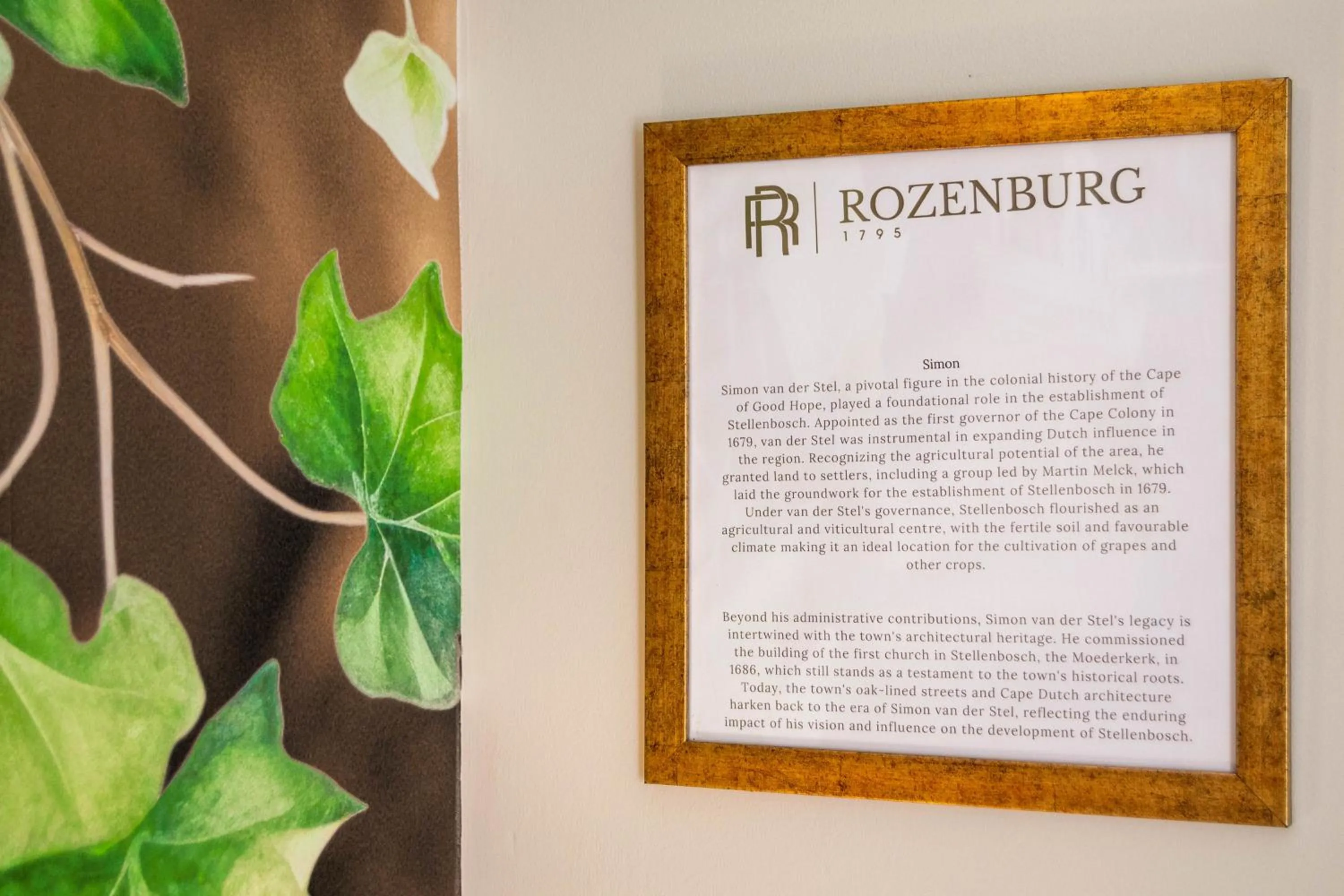 Logo/Certificate/Sign in Rozenburg Guest House