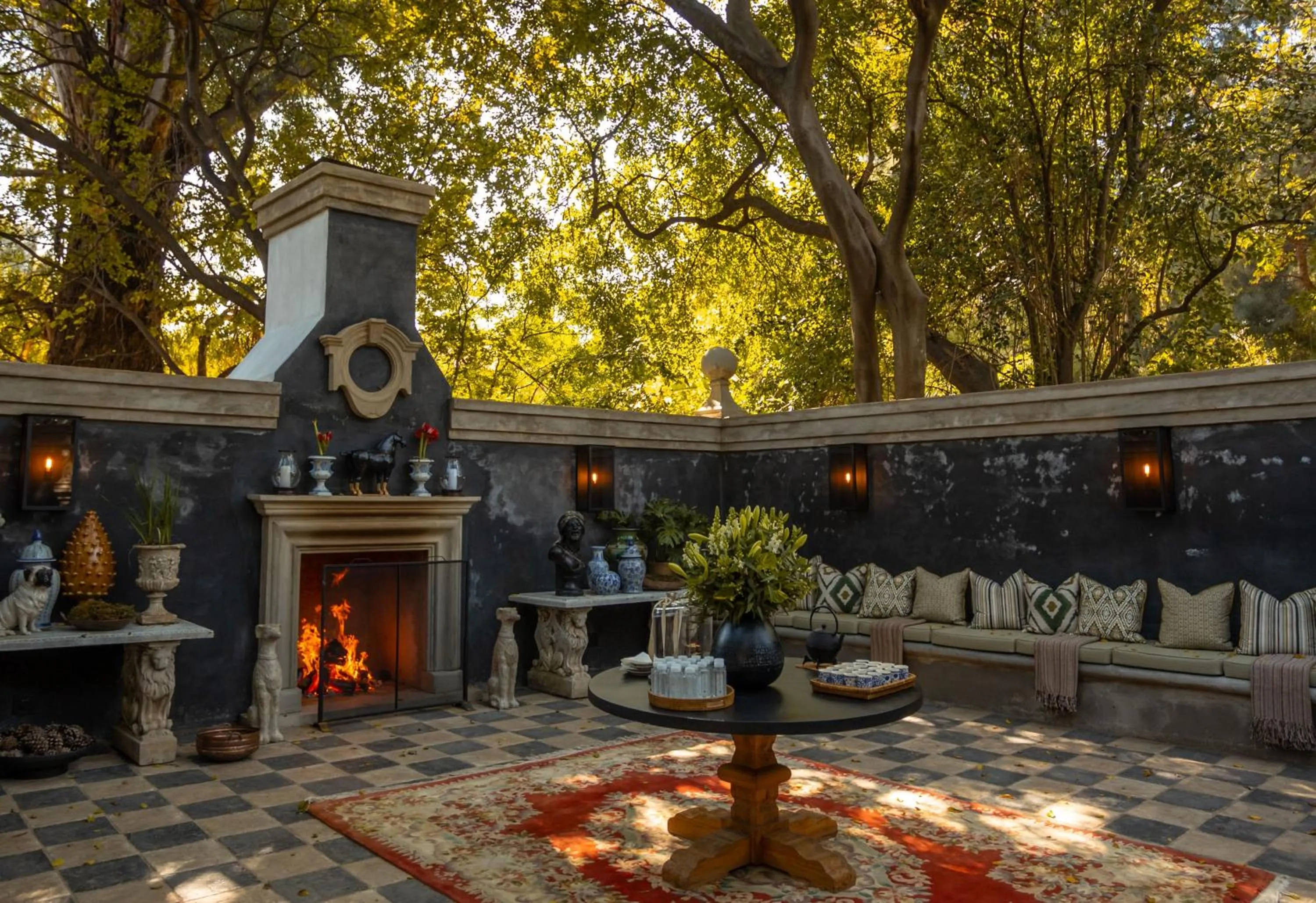 fireplace in Fairlawns Boutique Hotel & Spa