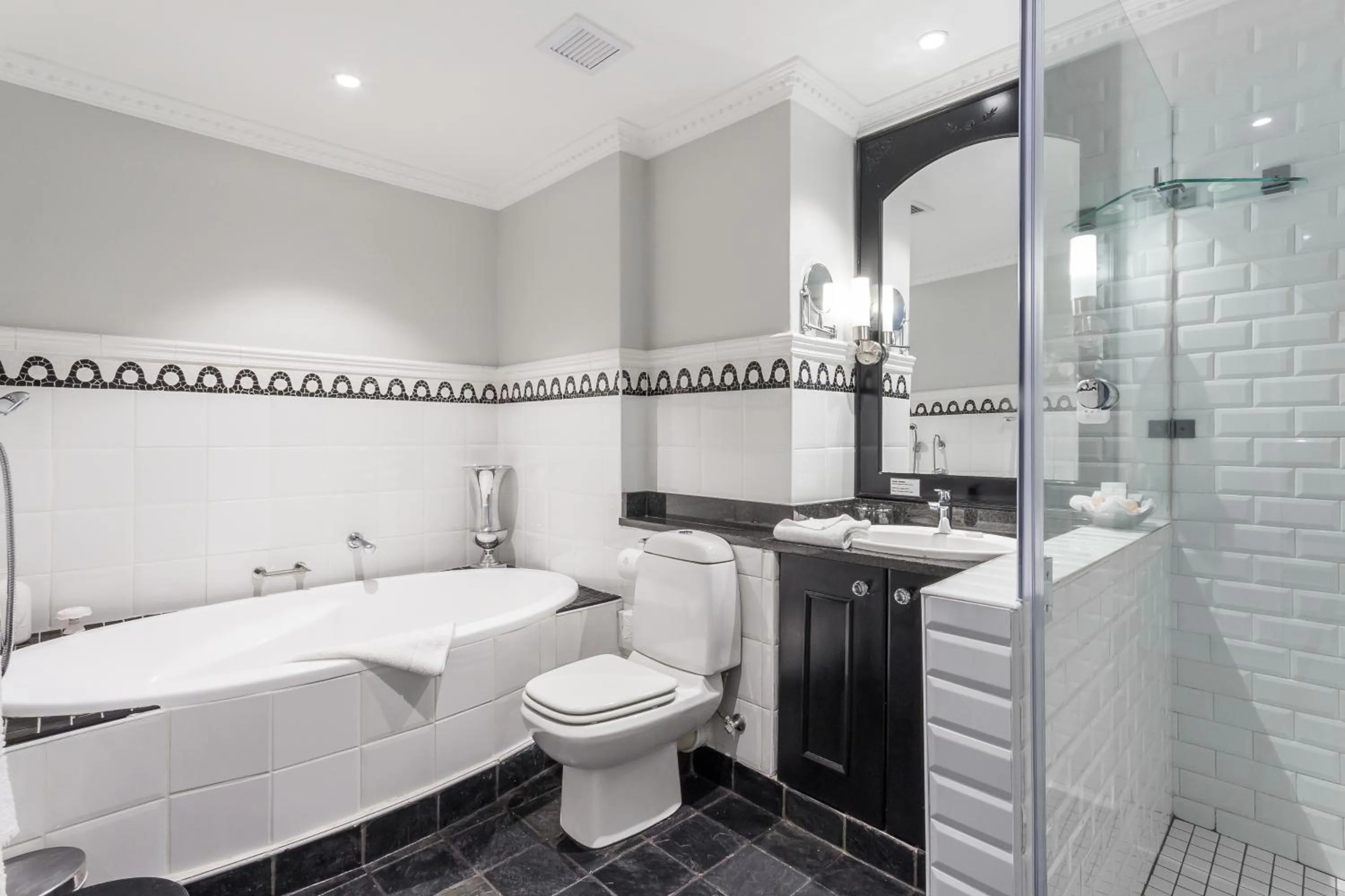 Shower in Romney Park Luxury Apartments by The Stay Collection