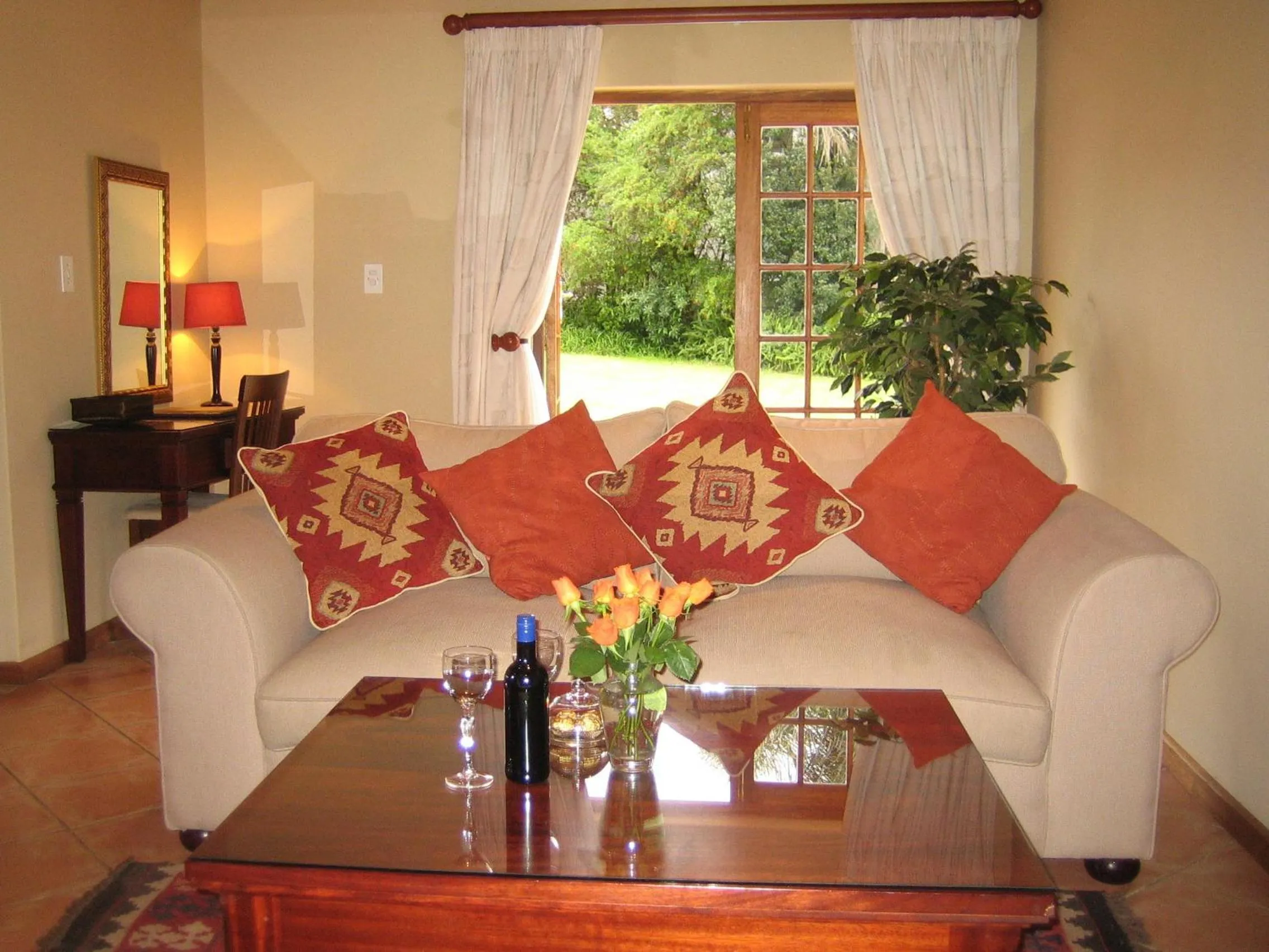 Living room in Oak Tree Lodge