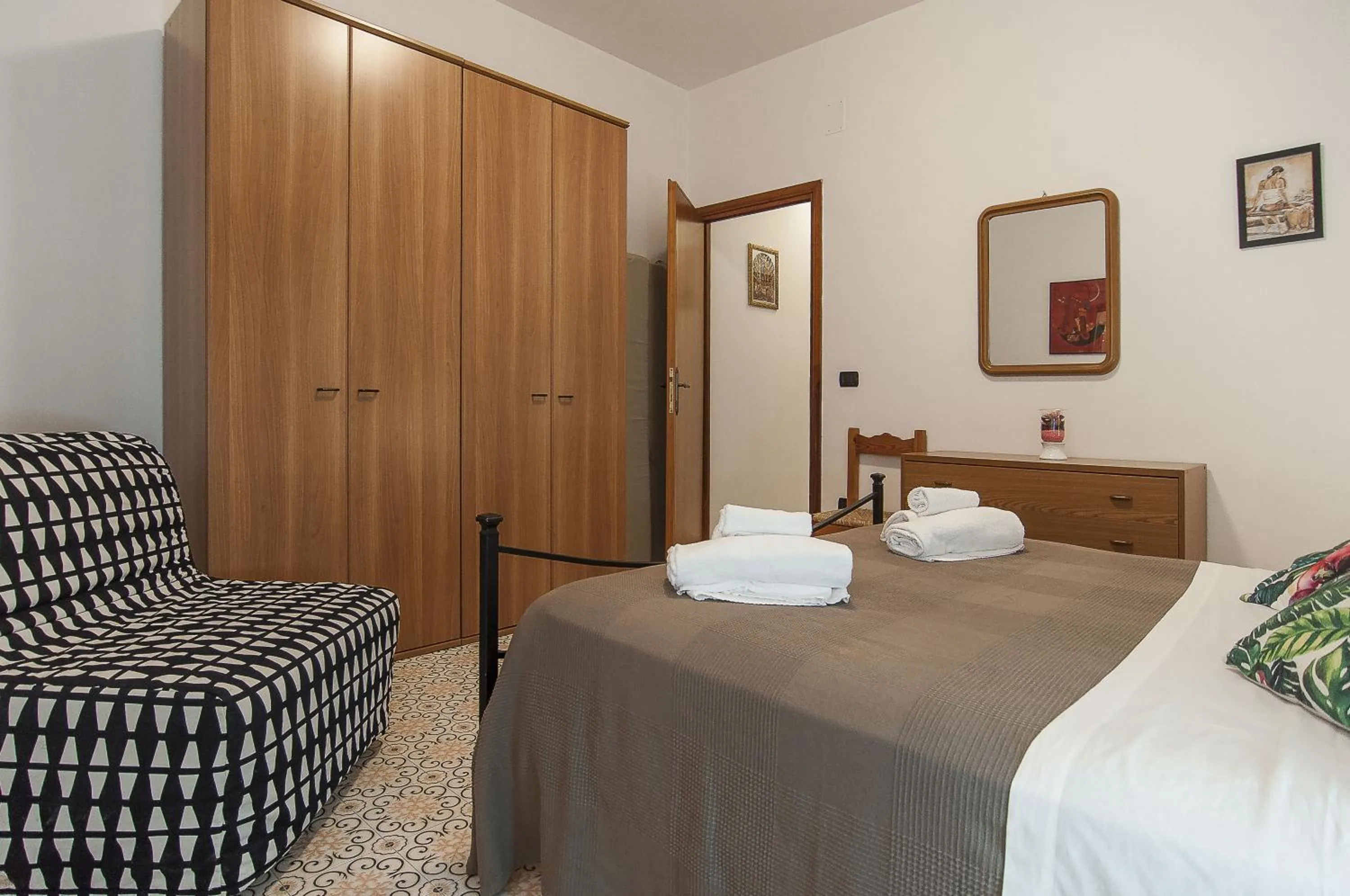 Bedroom, Bed in Casa Colombo
