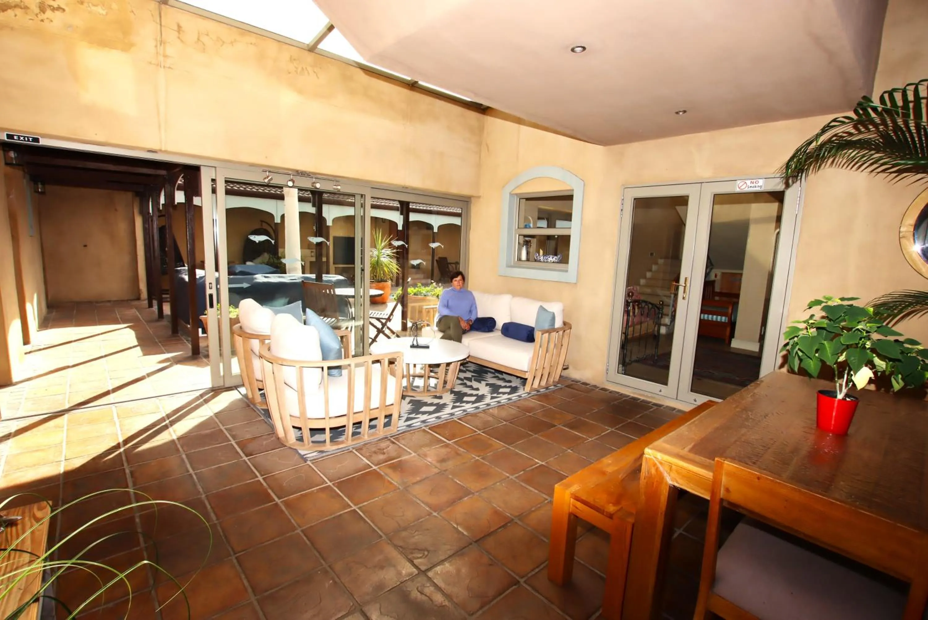 Seating area in On The Cliff Guest House