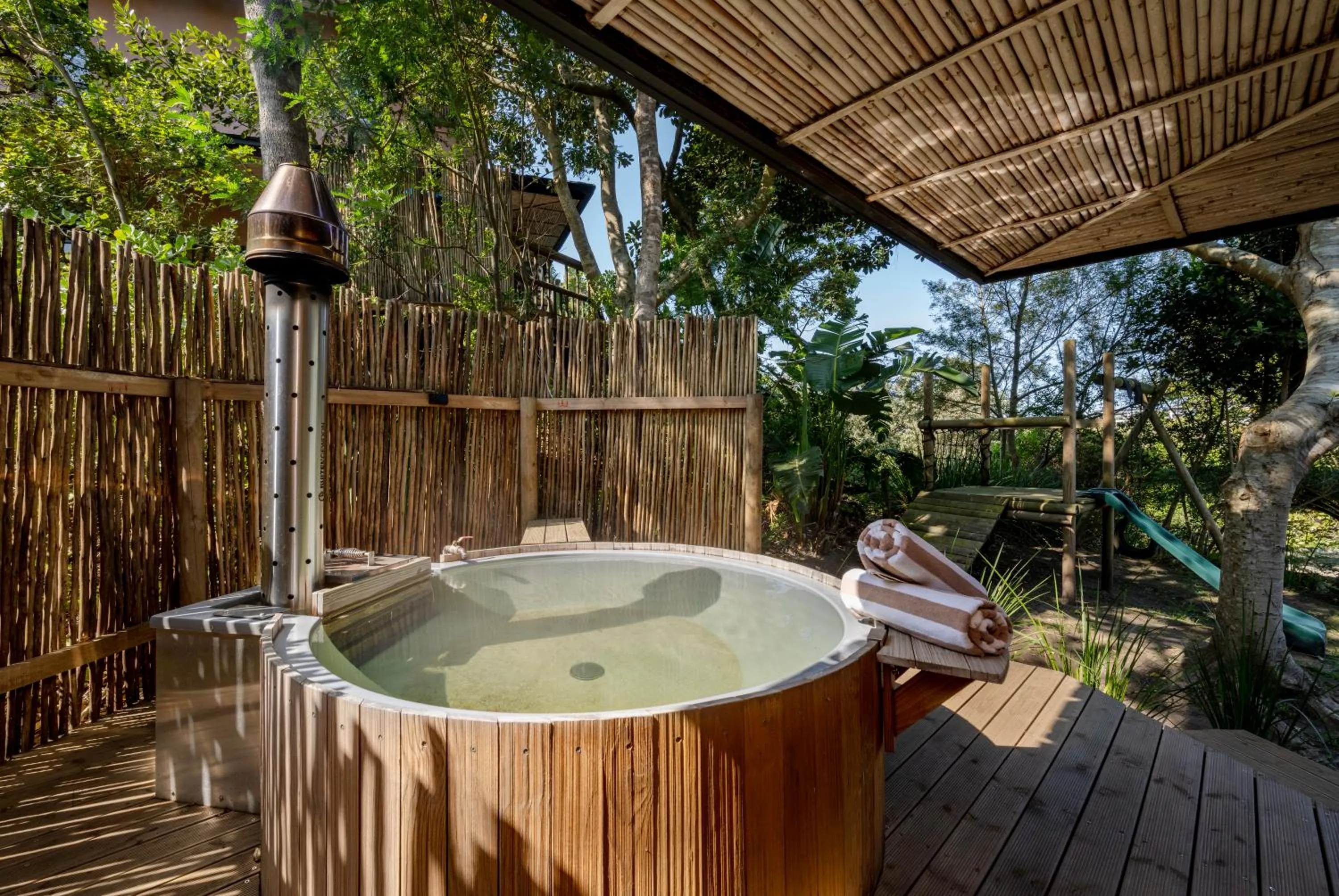 Hot Tub in Pezula Nature Retreat