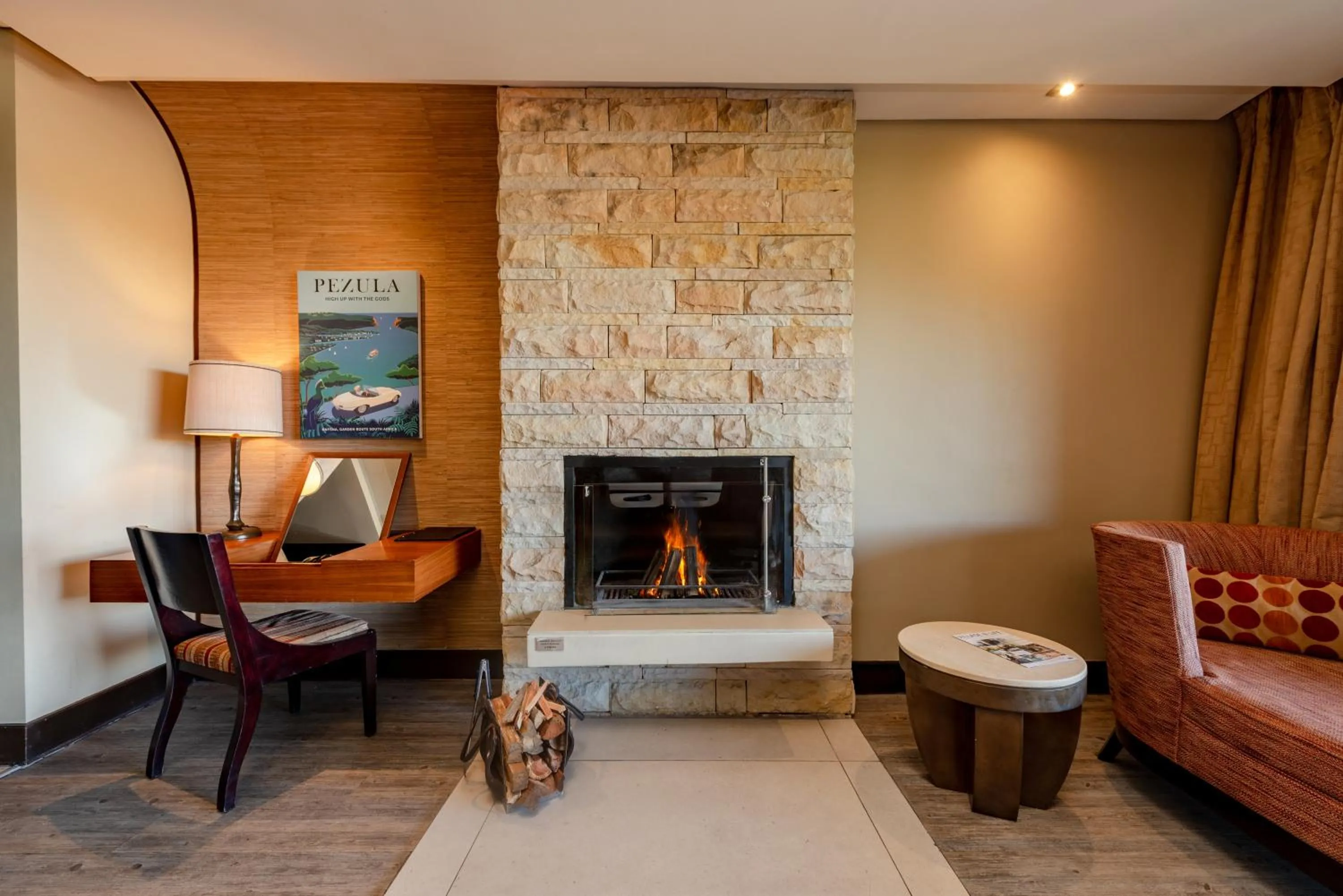 Seating area in Pezula Nature Retreat