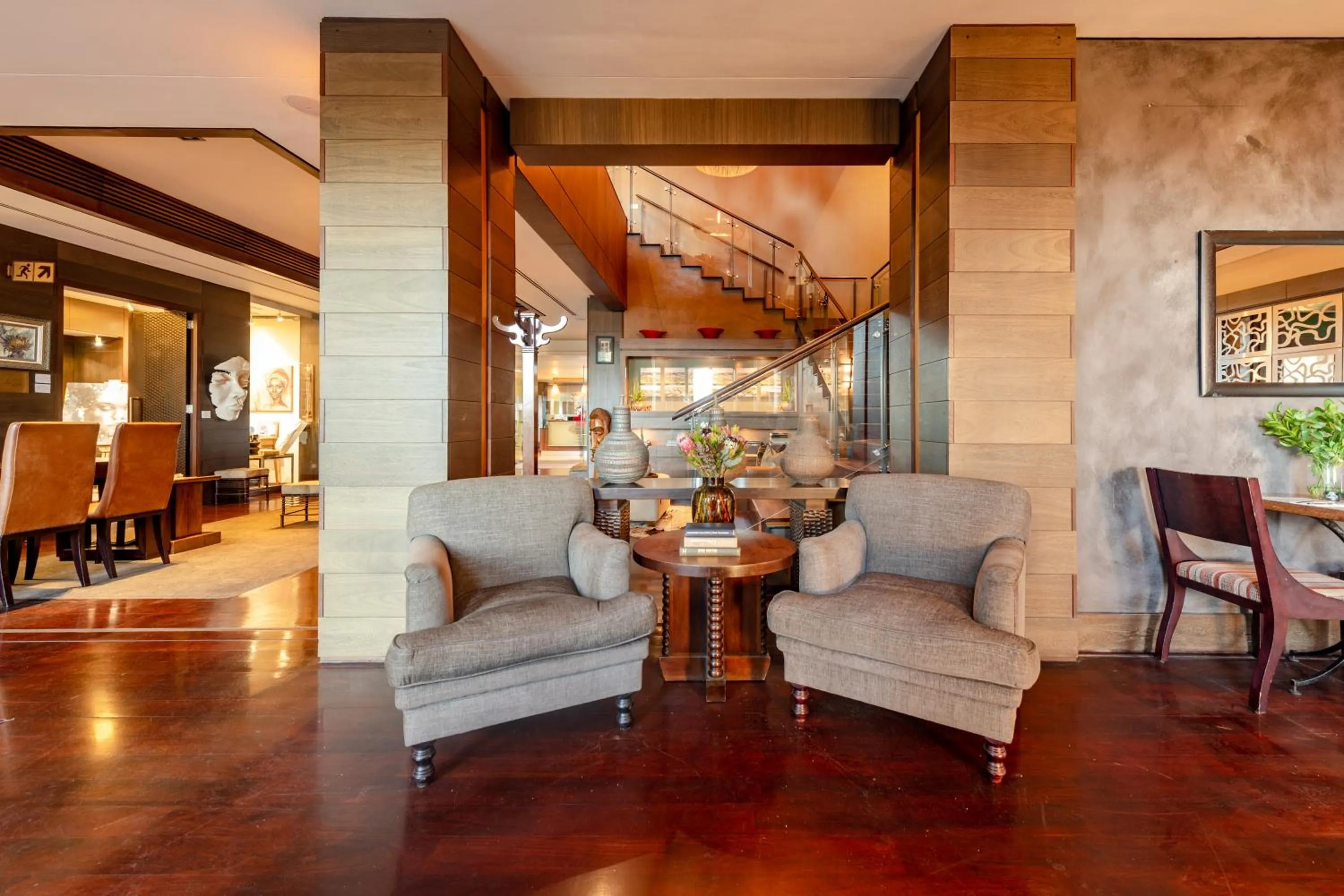 Seating area in Pezula Nature Retreat