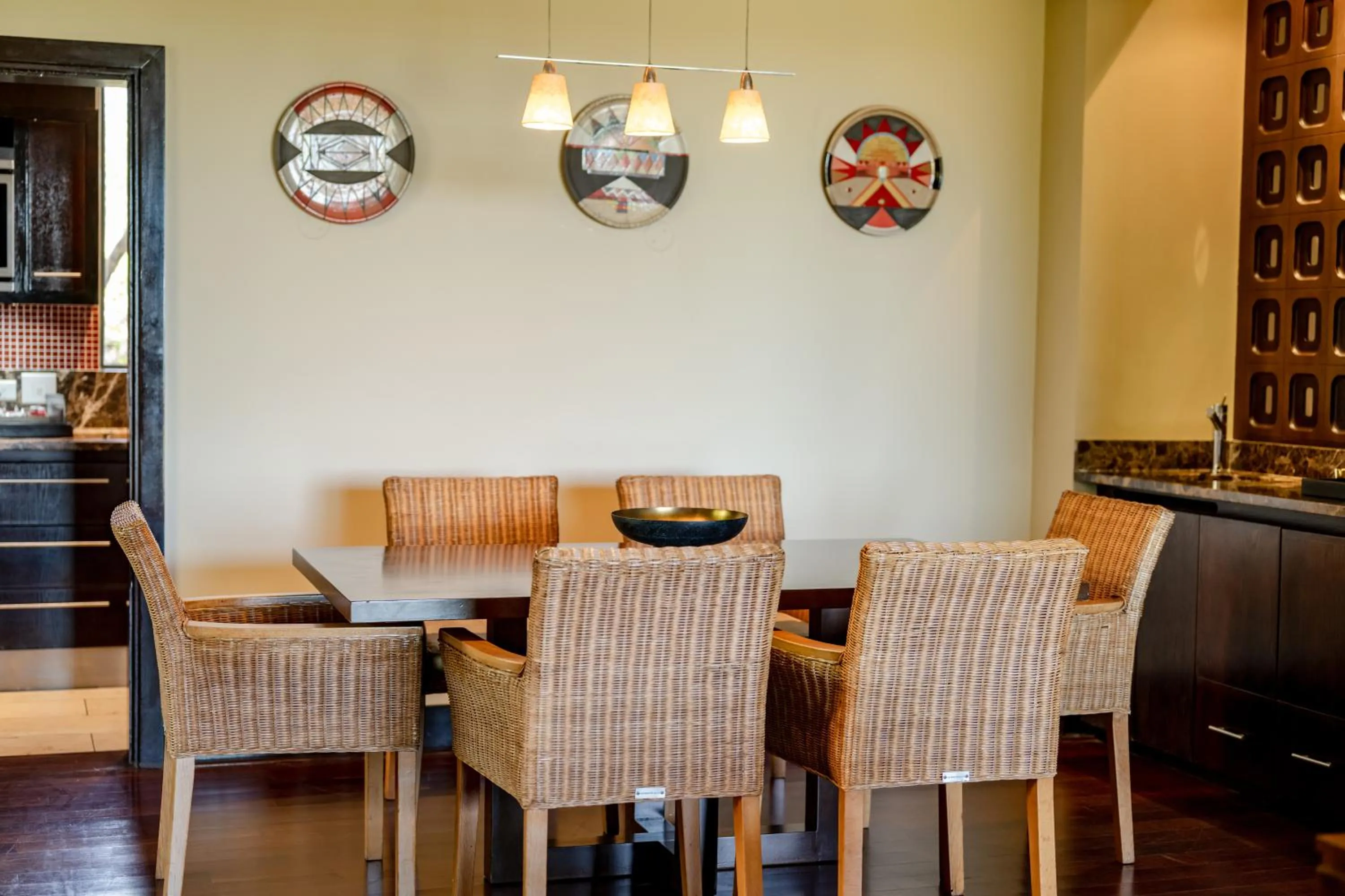 Dining area in Pezula Nature Retreat