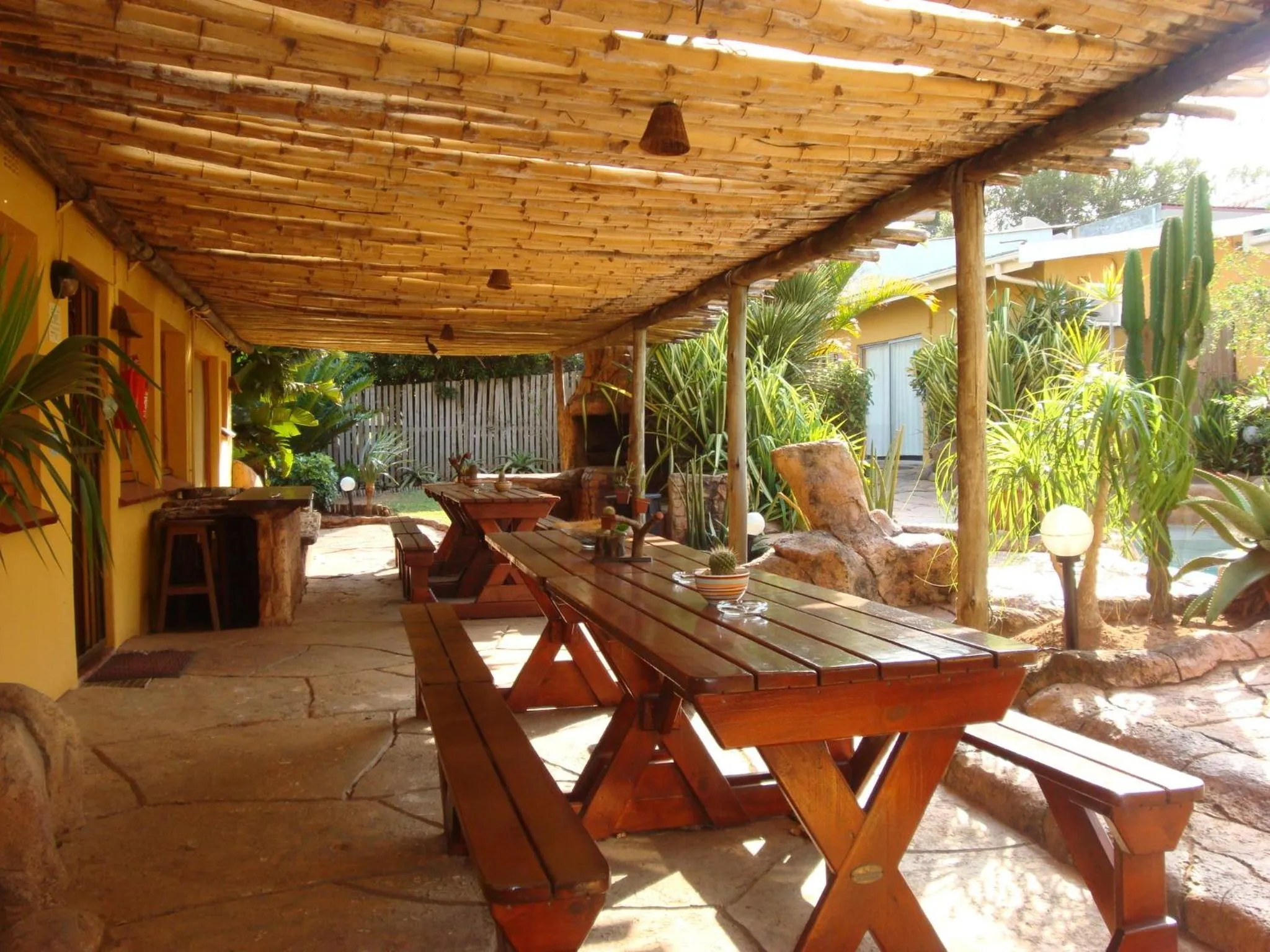Swimming pool in Flintstones Guest House Durban