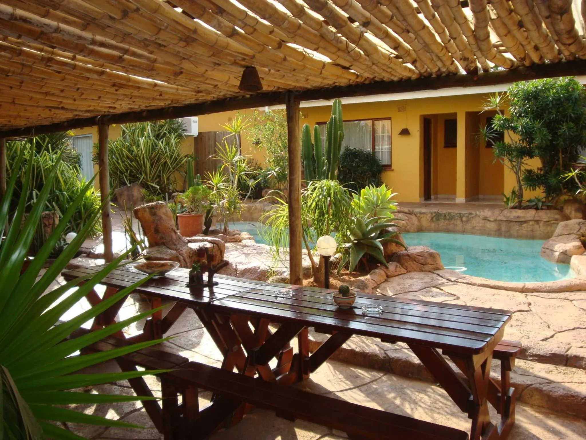 Property building in Flintstones Guest House Durban