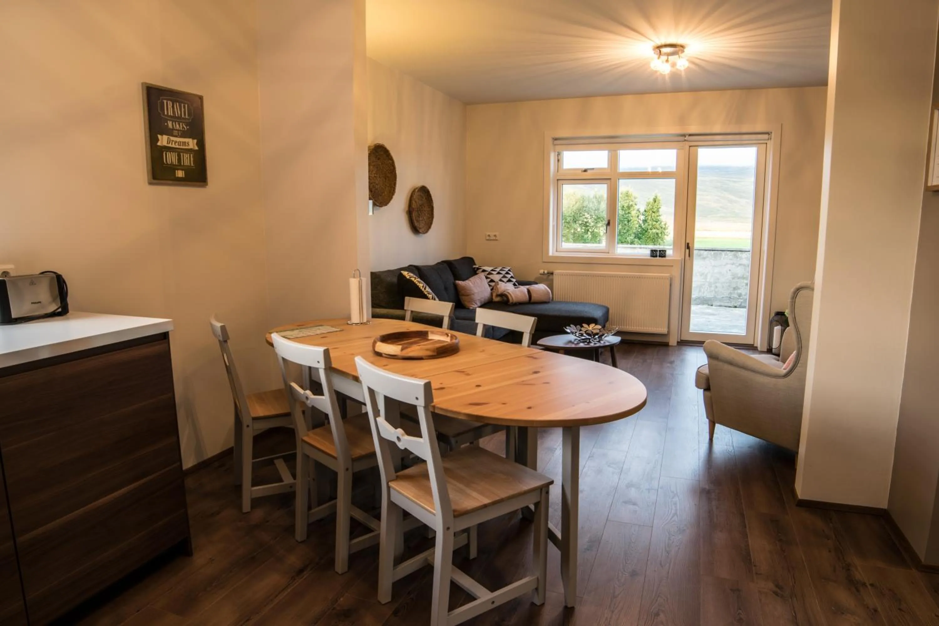 Living room in Breidamyri Farm Apartments