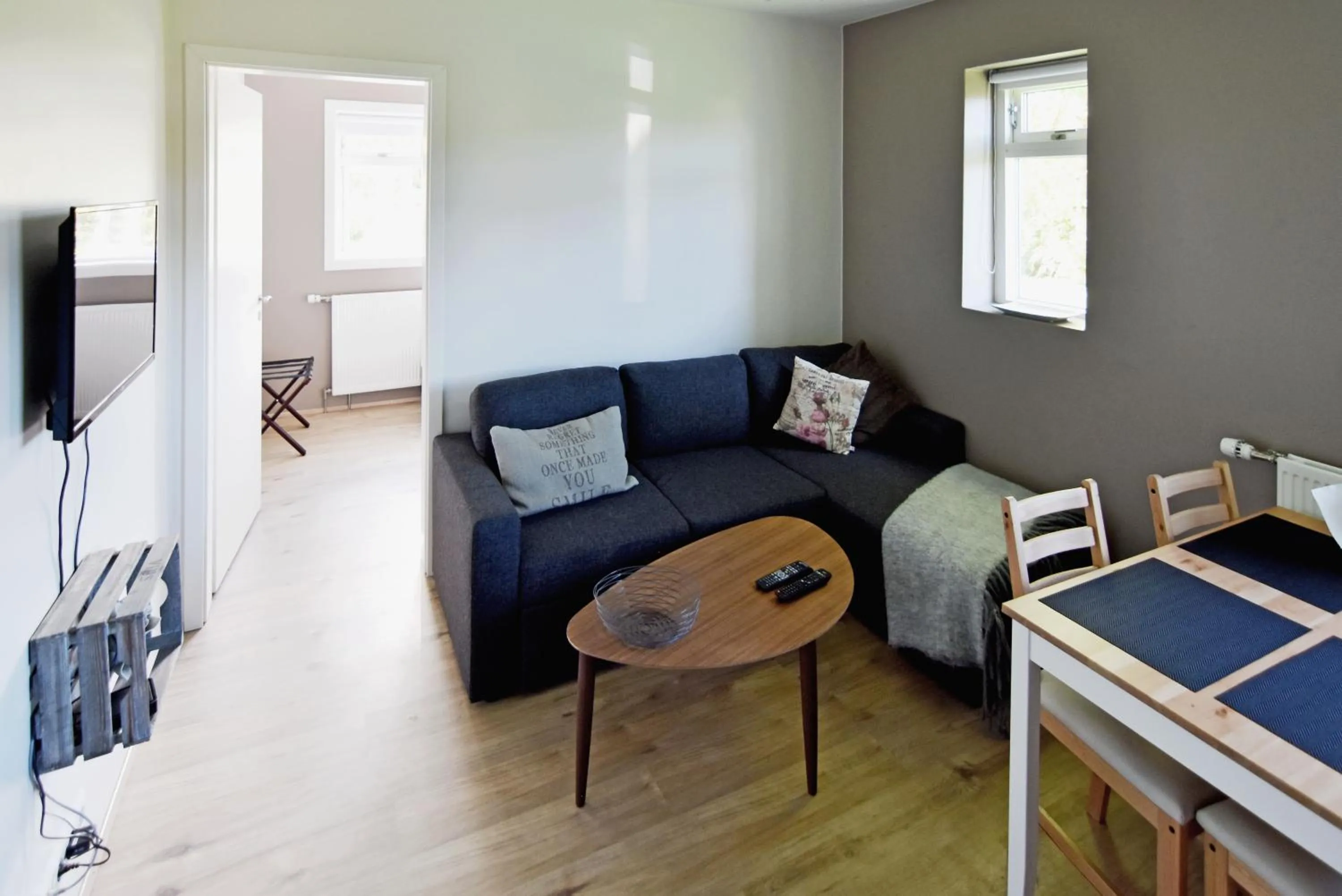 Living room in Breidamyri Farm Apartments