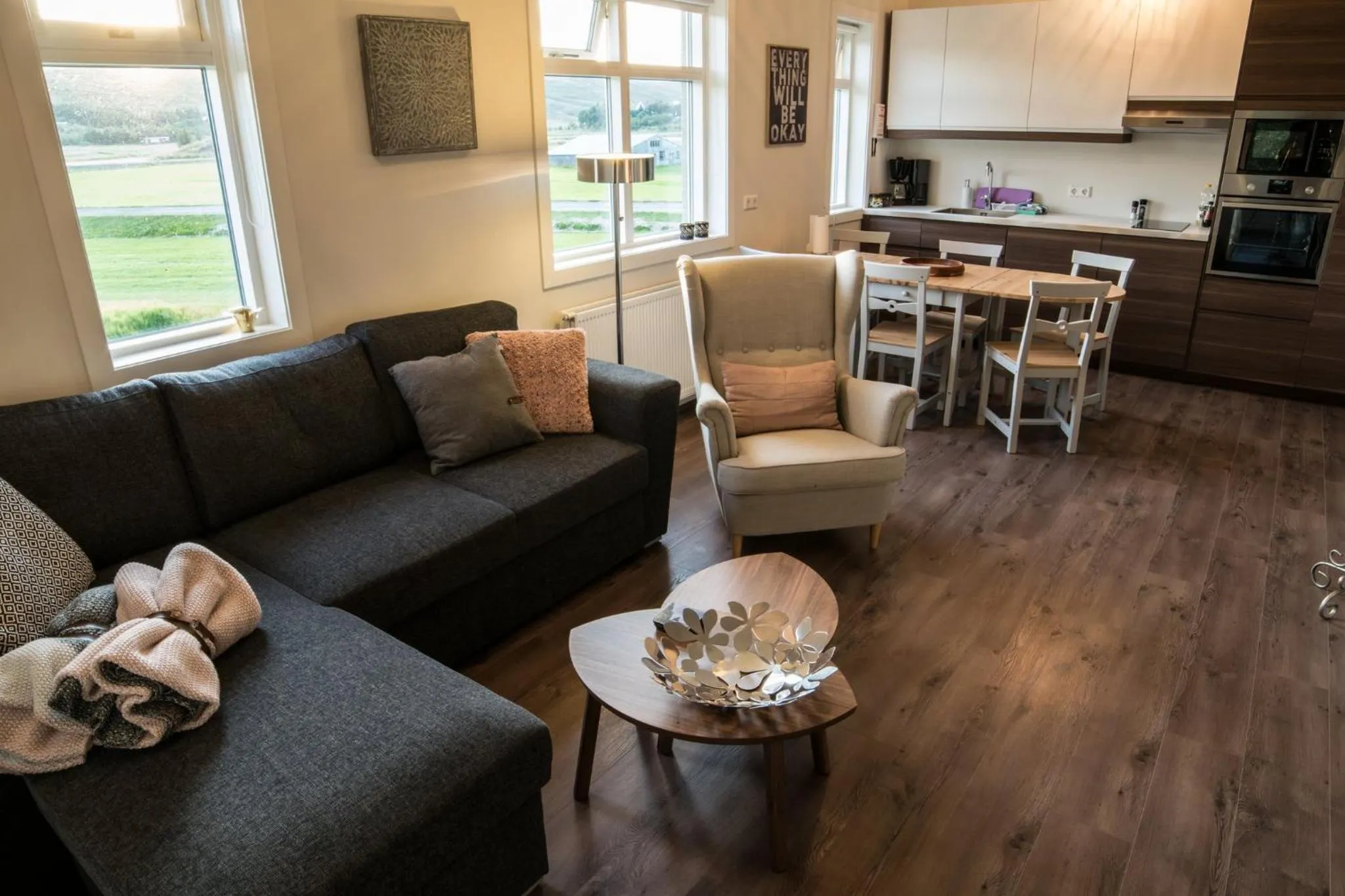 Living room in Breidamyri Farm Apartments