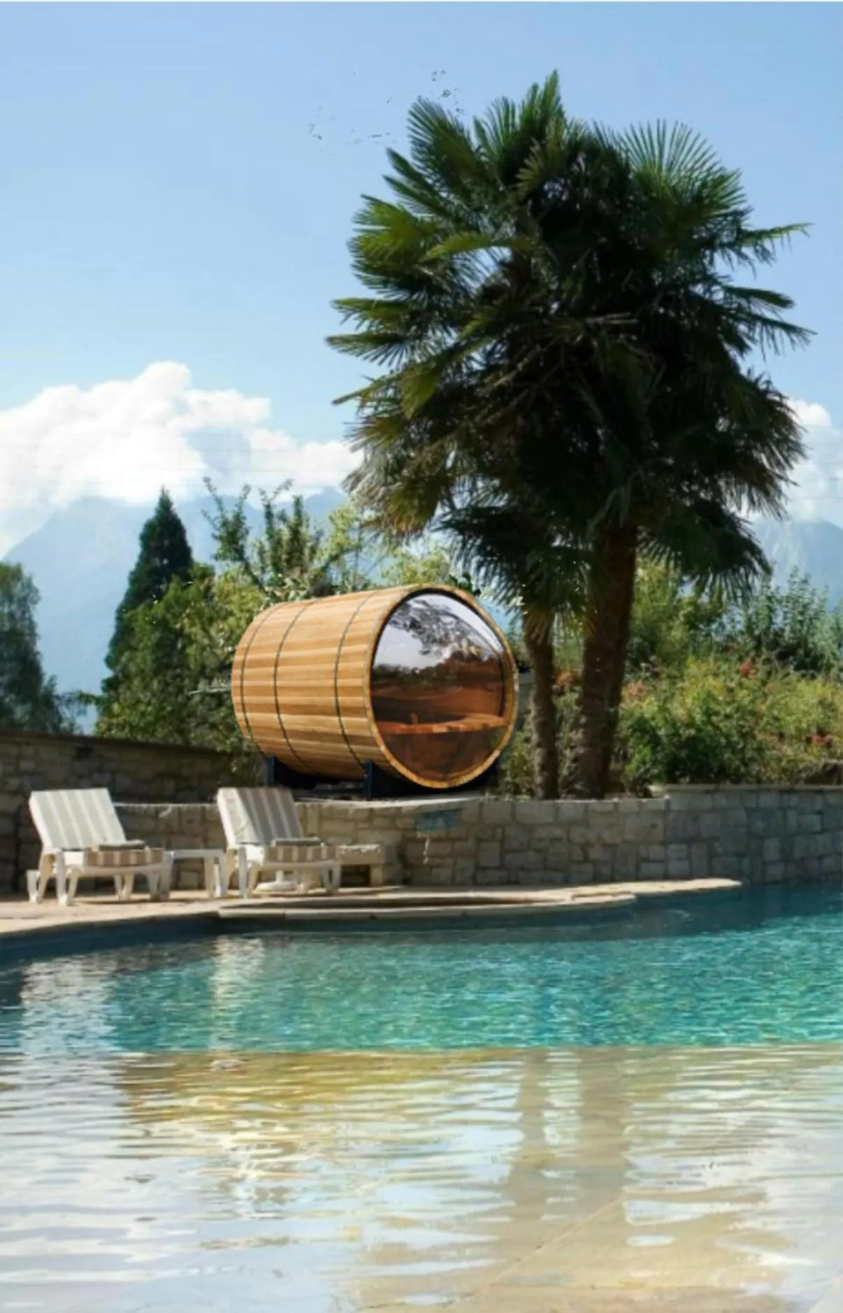 Sauna in Hôtel Les Grillons