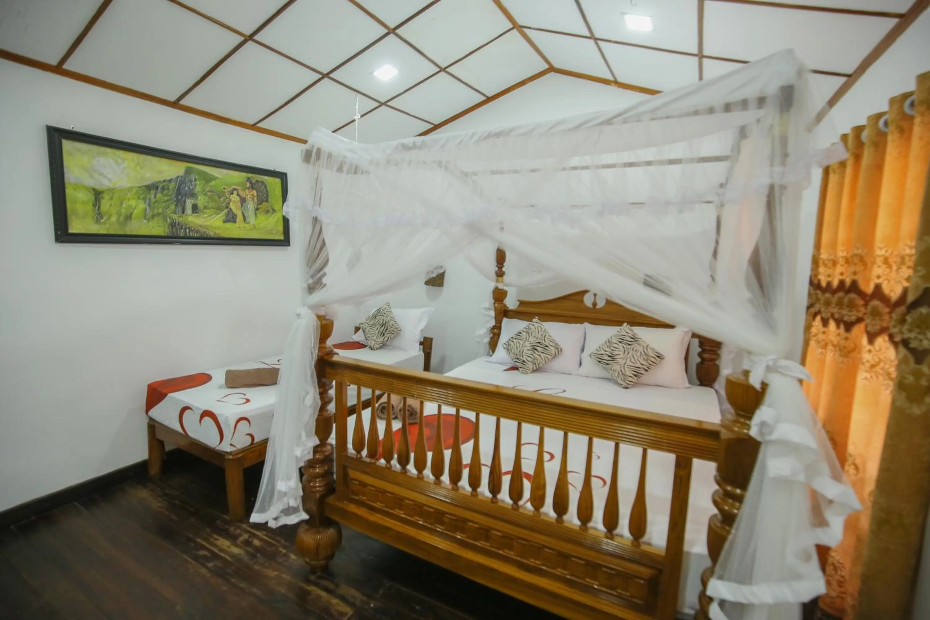 Bed in Ella Rawana Den Hotel