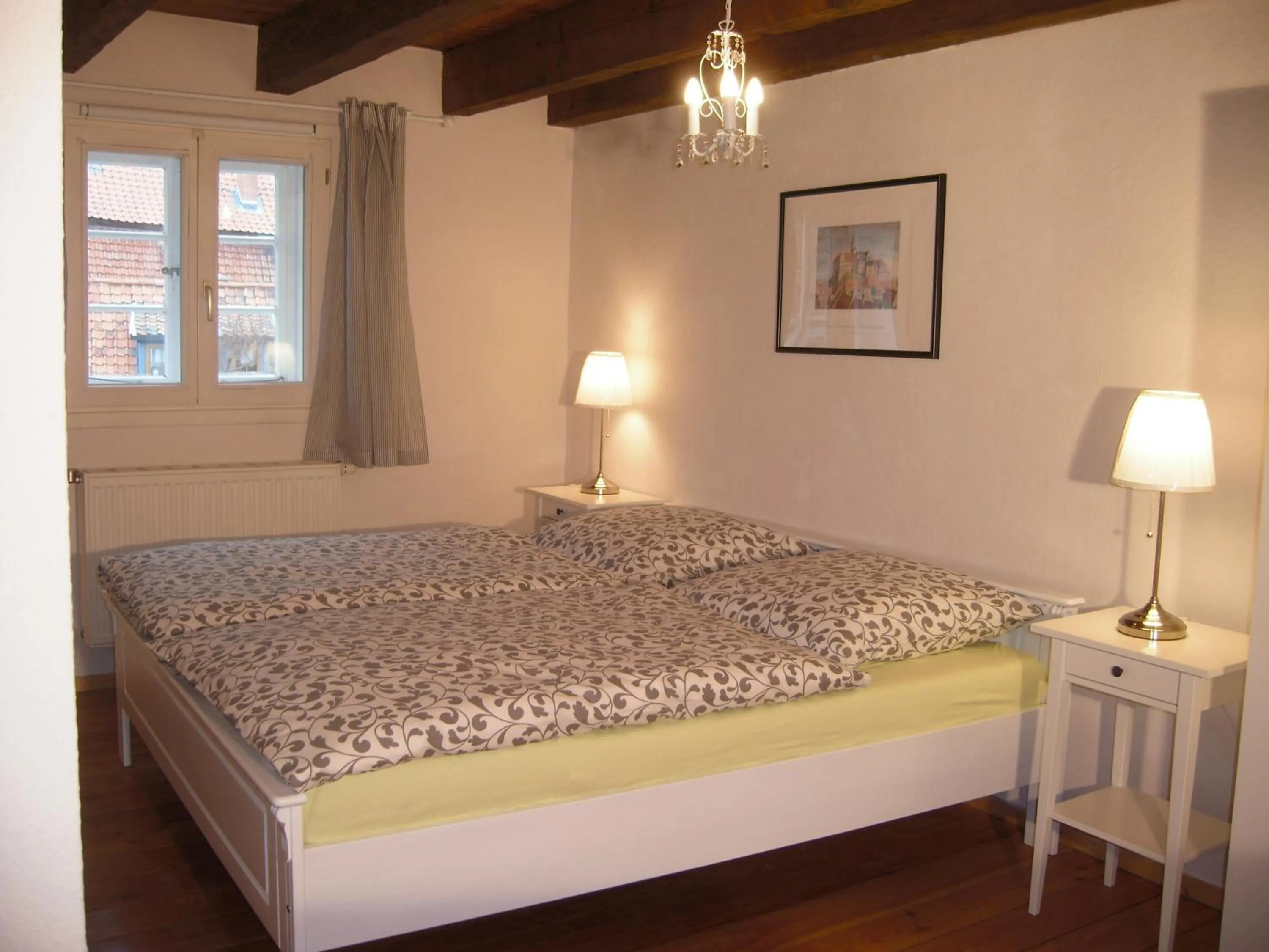 Bedroom, Bed in Ferienhaus Münzenberg 53