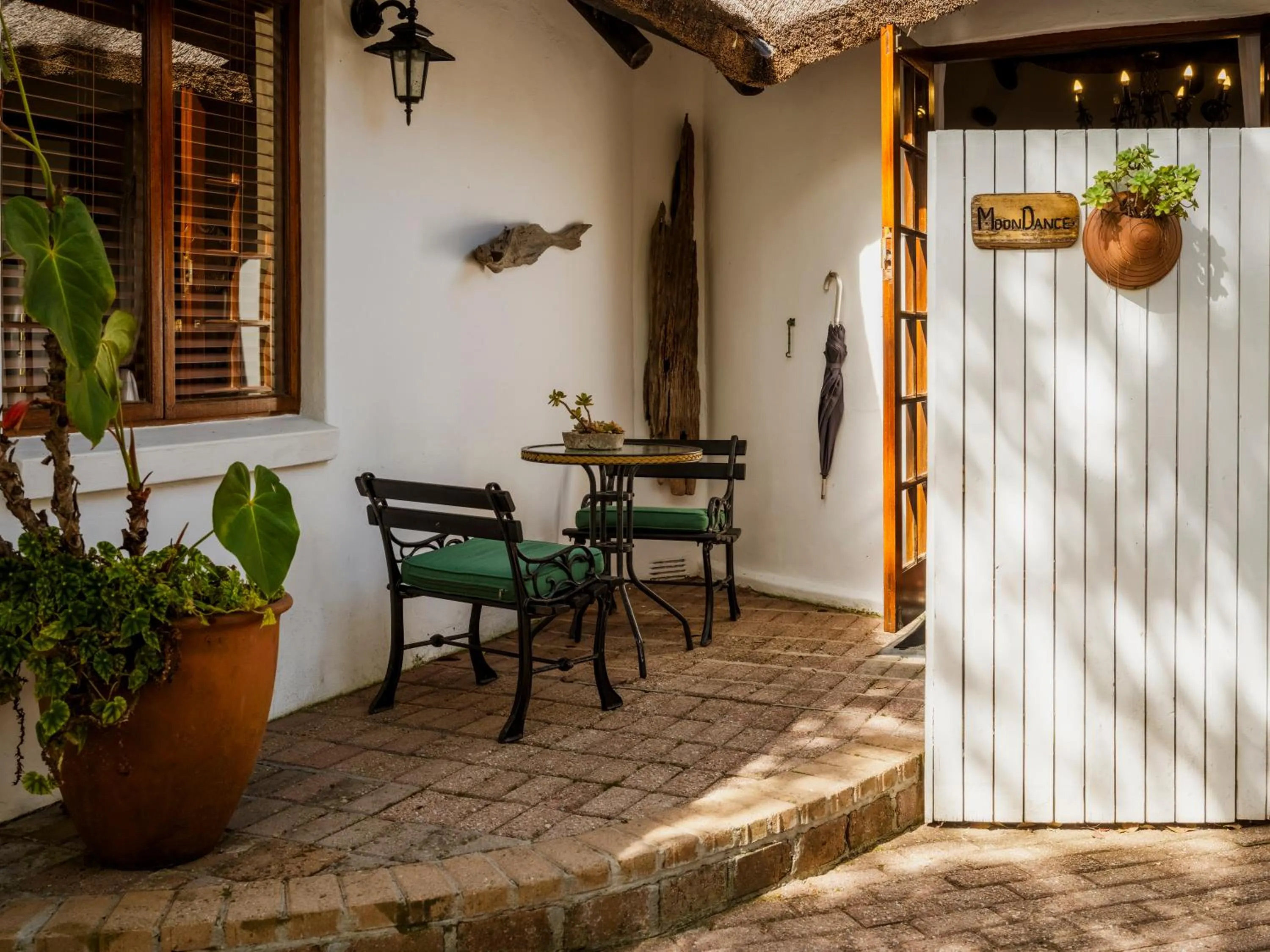 Patio in Moontide Riverside Lodge