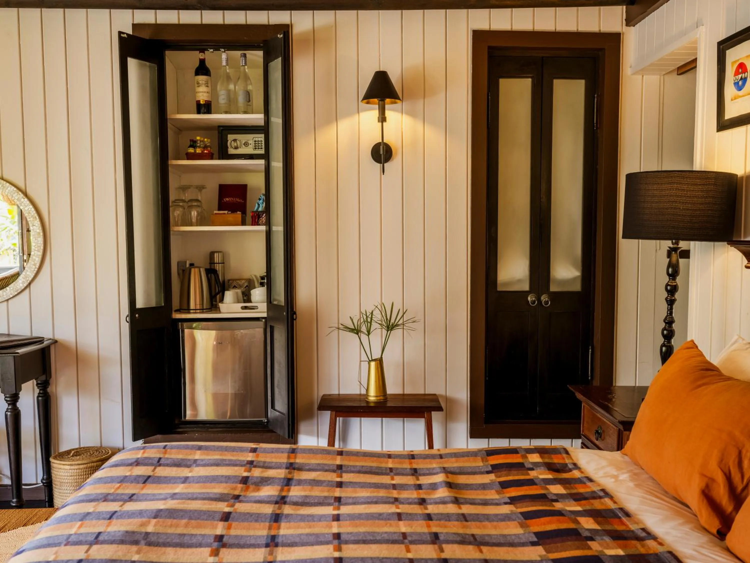 Bed in Moontide Riverside Lodge