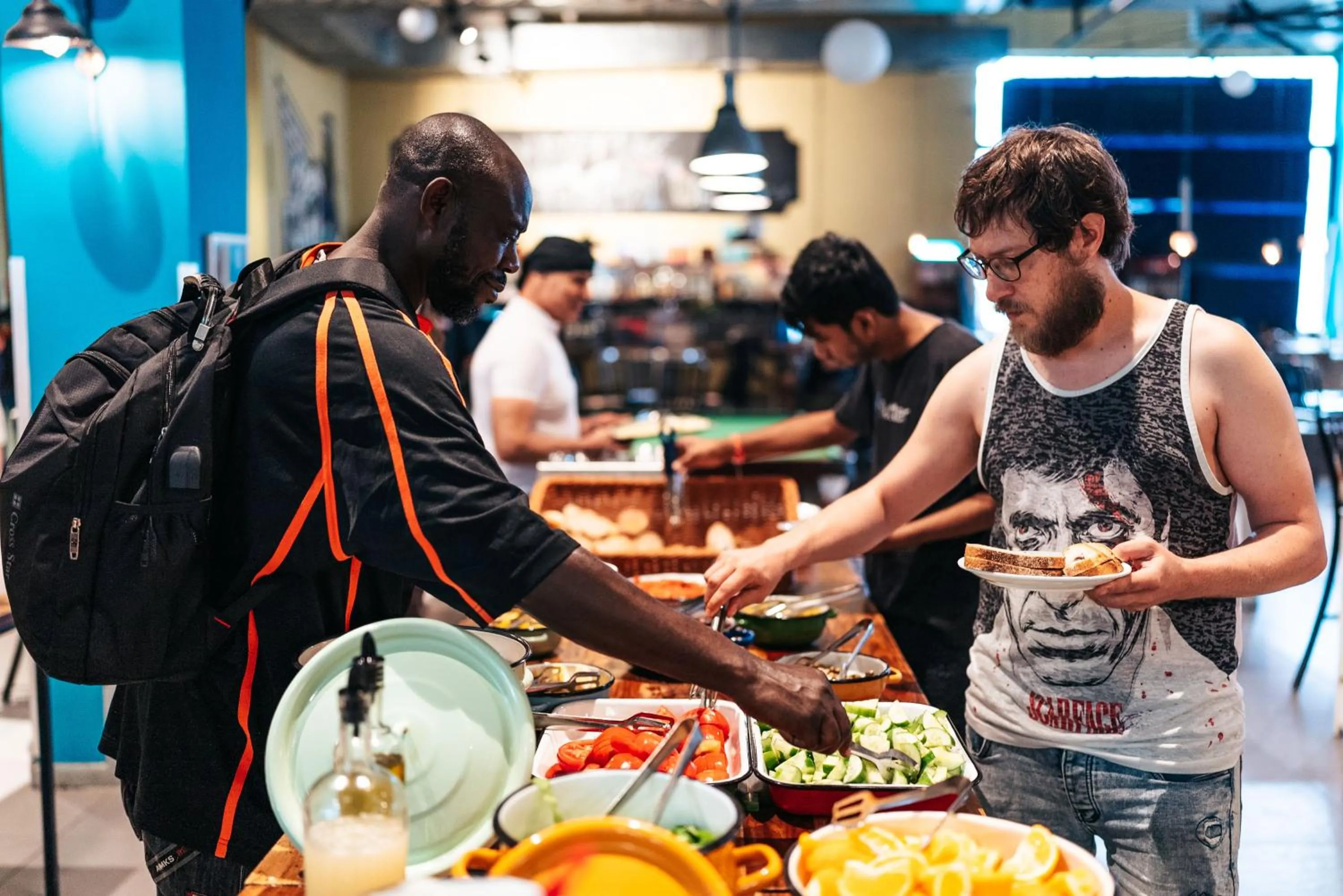 Buffet breakfast in Abraham Tel Aviv