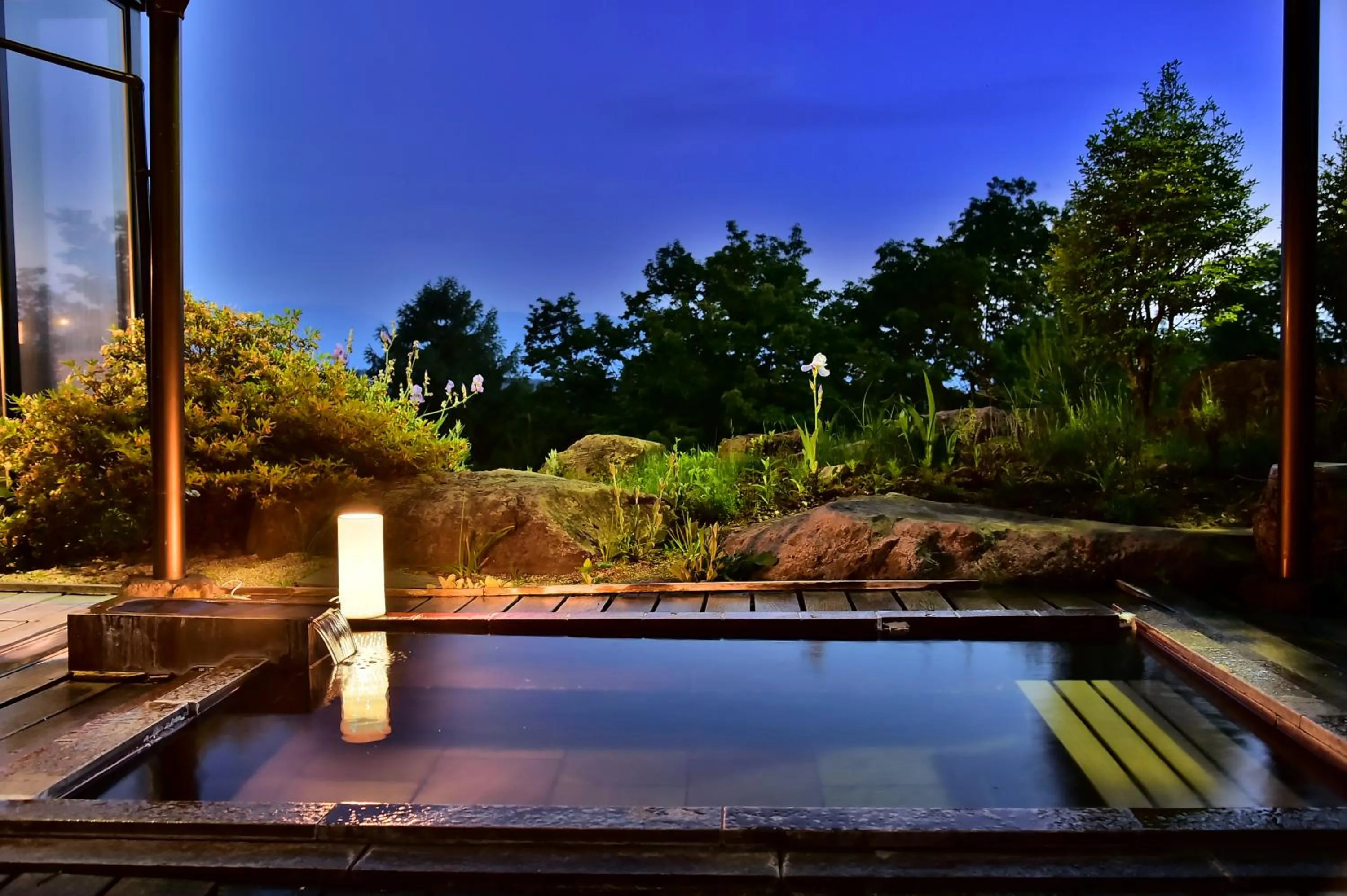 Open Air Bath in Tateshina Park Hotel