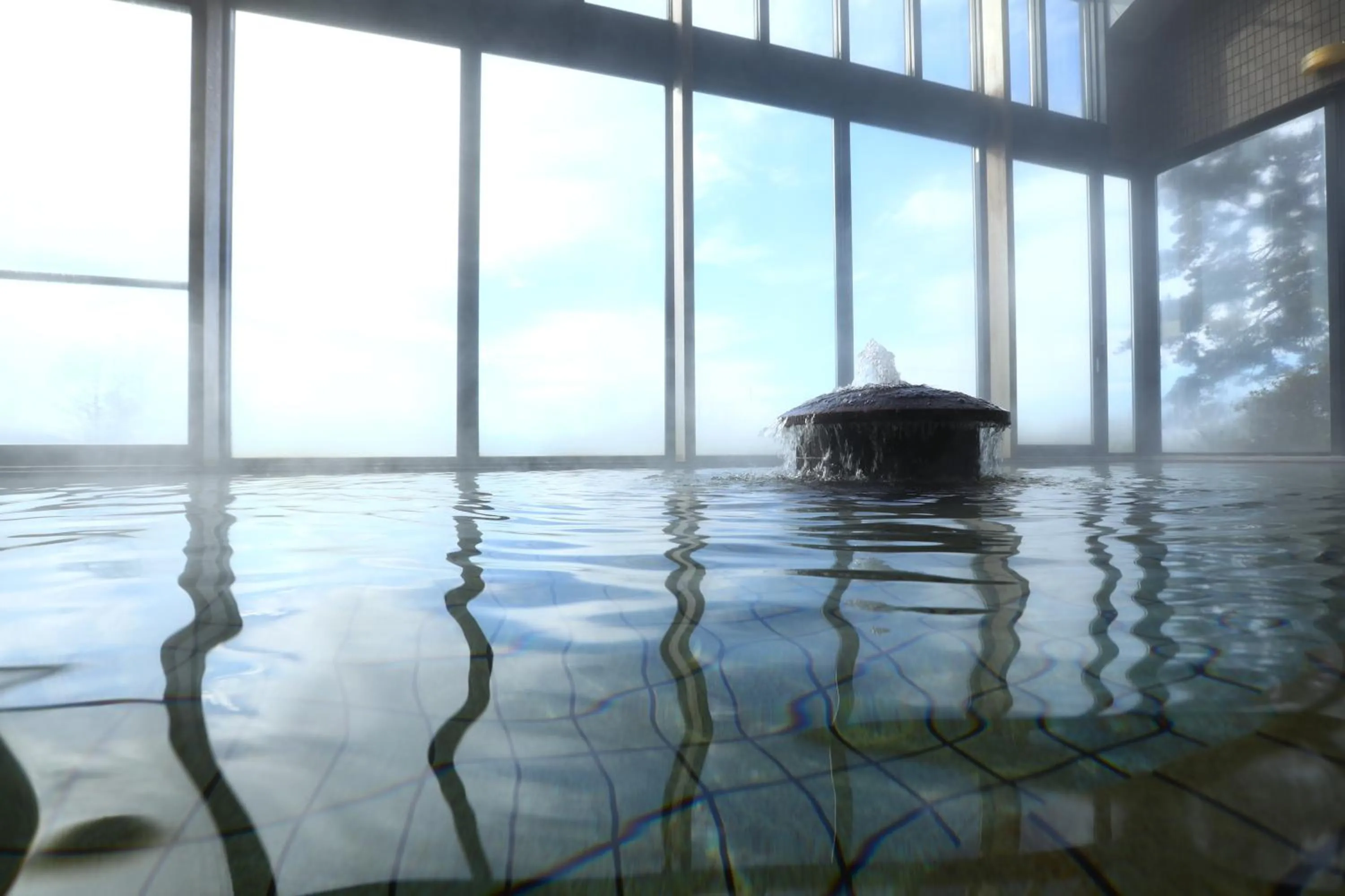 Hot Spring Bath in Tateshina Park Hotel