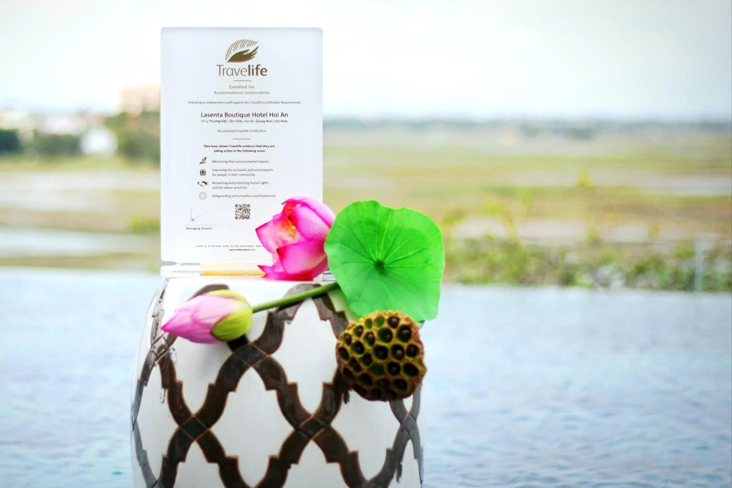 Property building in Lasenta Boutique Hotel Hoian