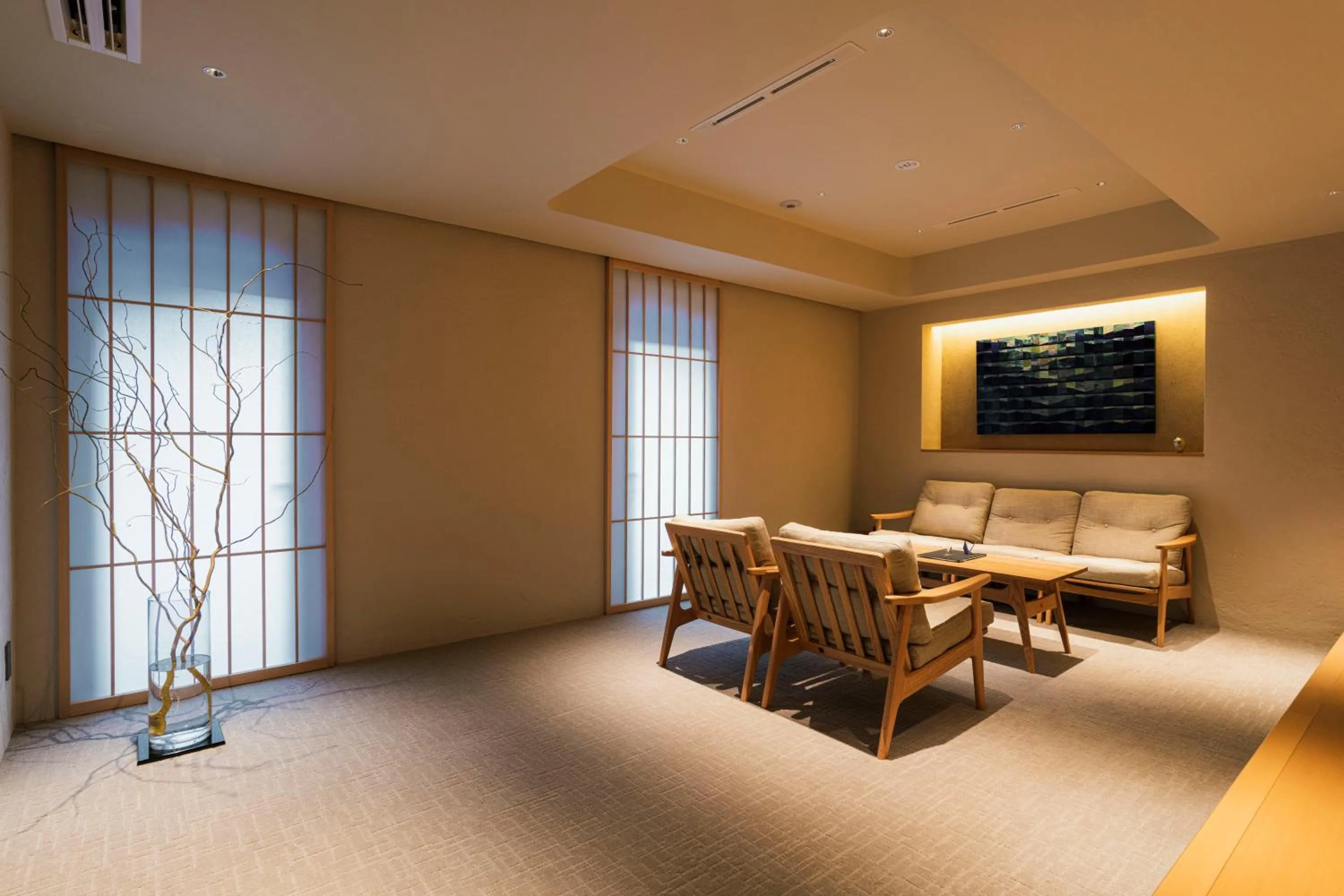 Seating area in Shinzan Kinosaki