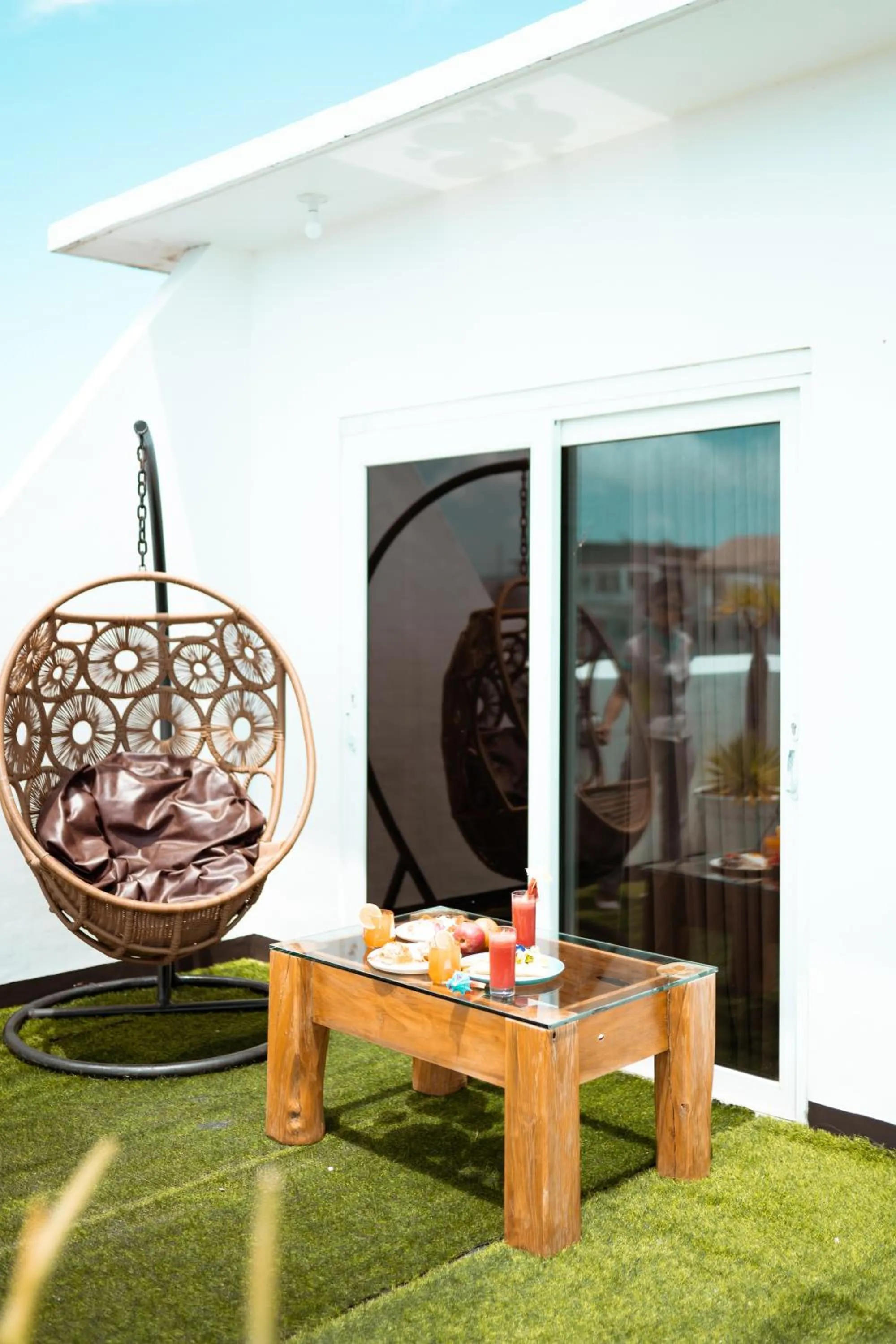 Seating area in Jony's Boutique Hotel