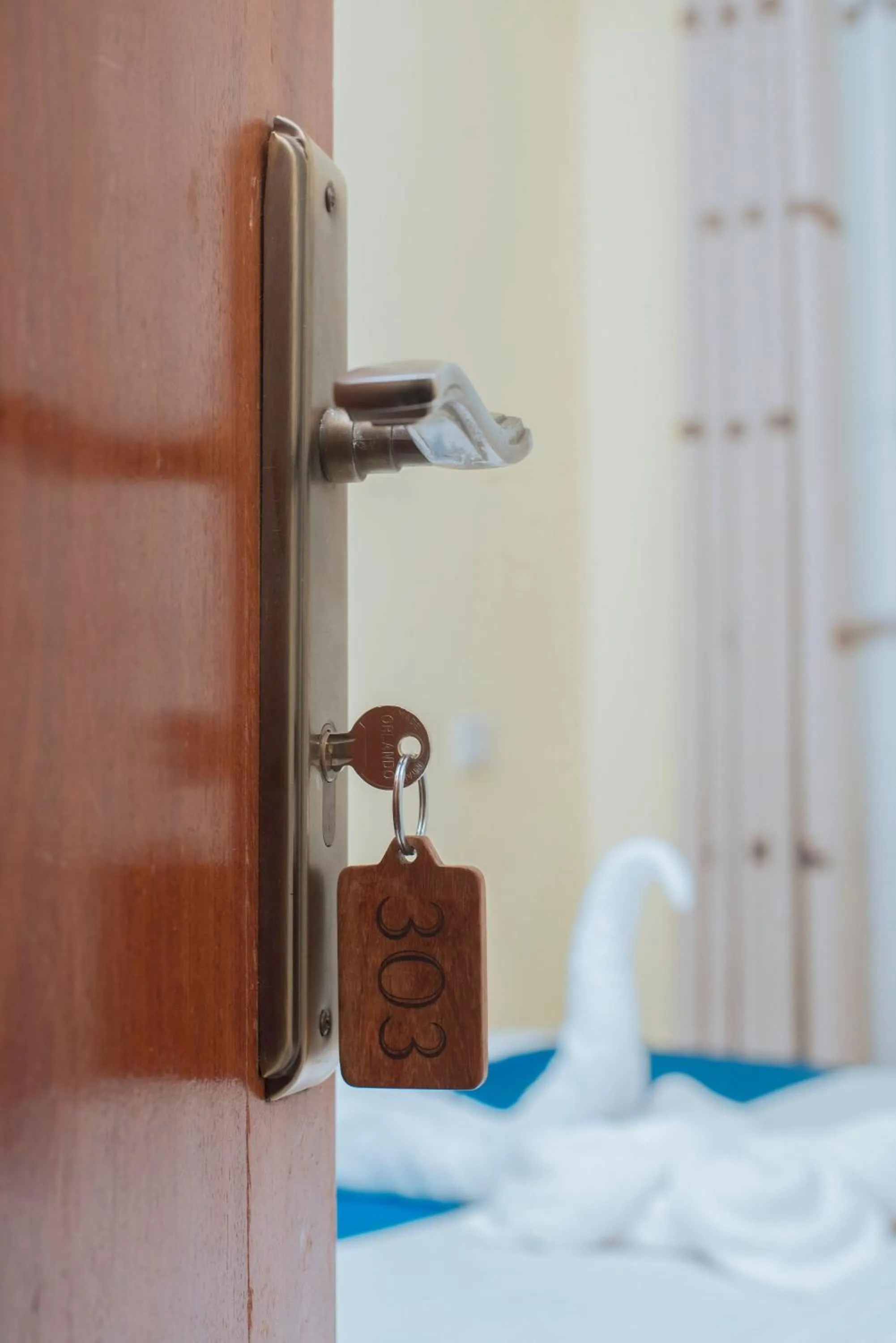 Decorative detail, Bed in Airport Transit Lodges