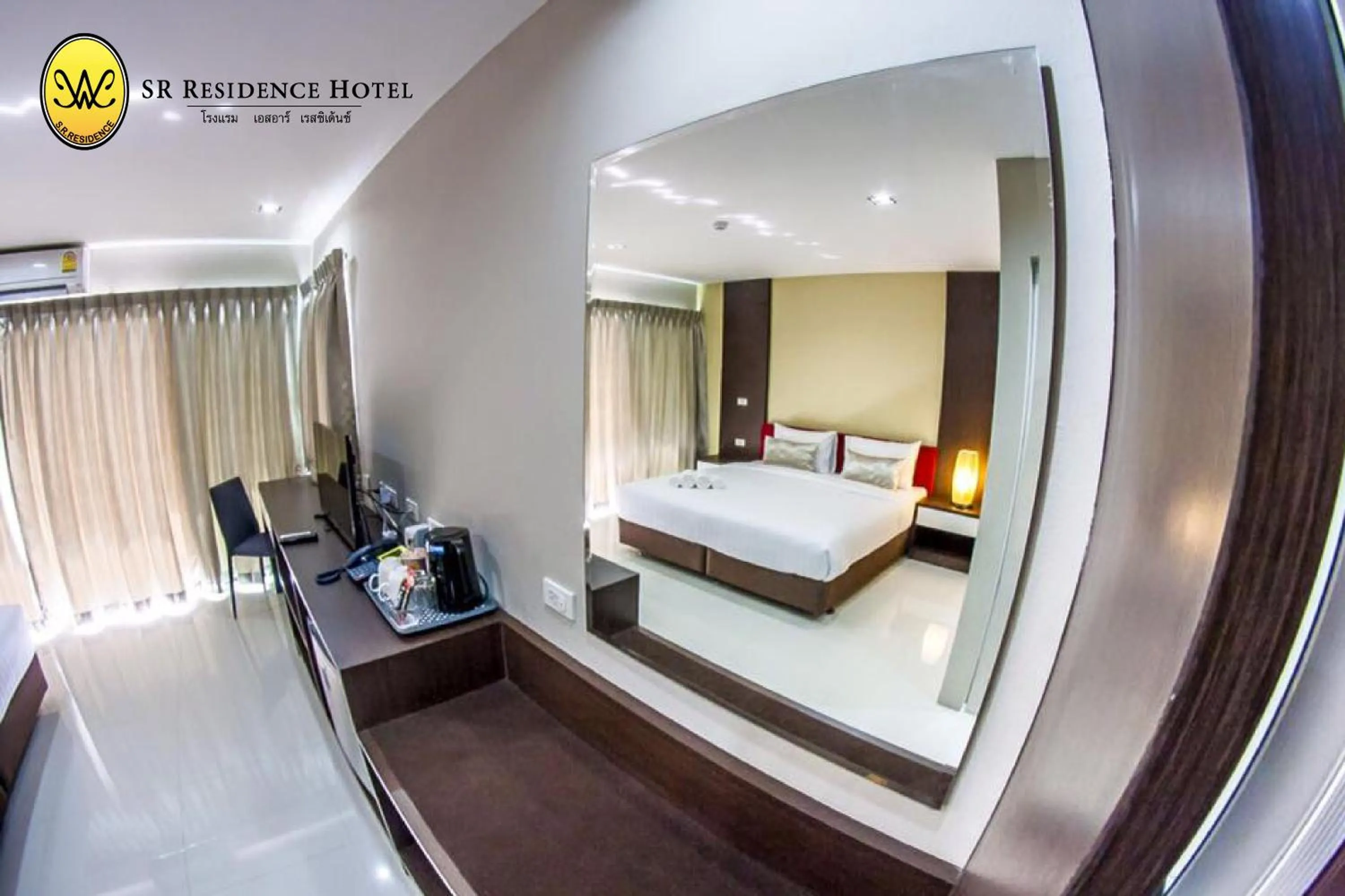 Photo of the whole room, Bed in SR Residence Hotel