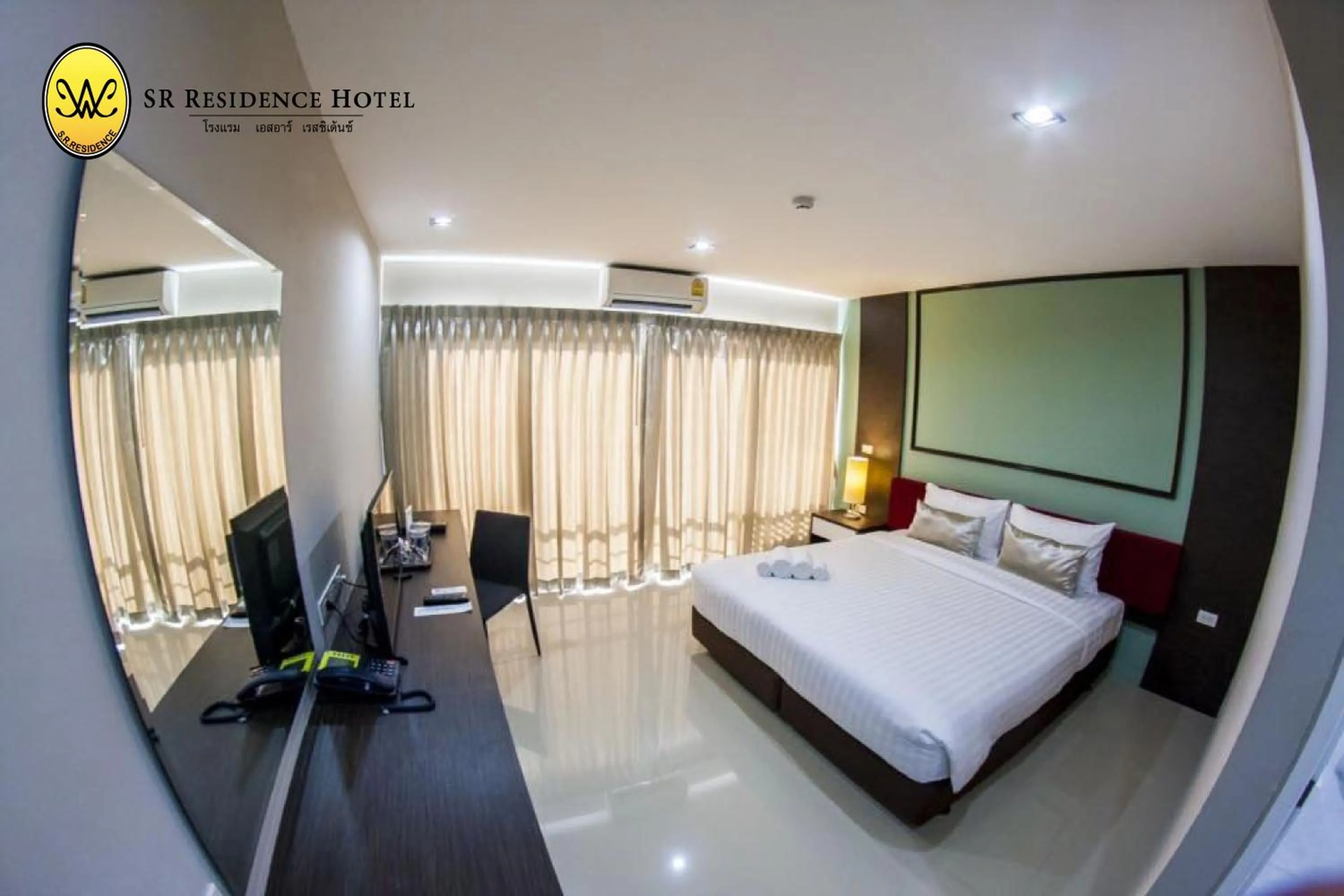 Photo of the whole room, Bed in SR Residence Hotel