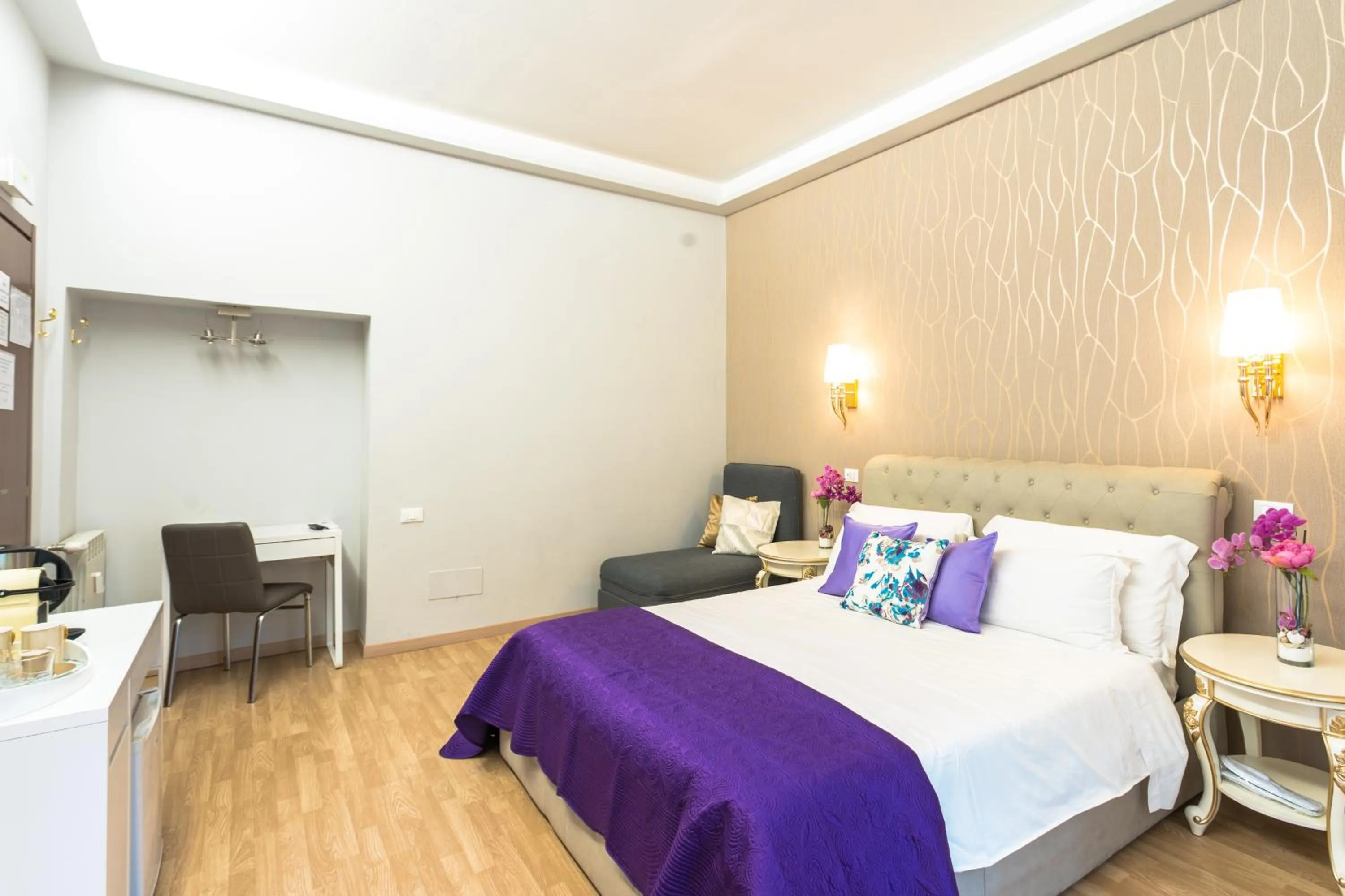 Bed in BQ House Milizie Luxury Rooms