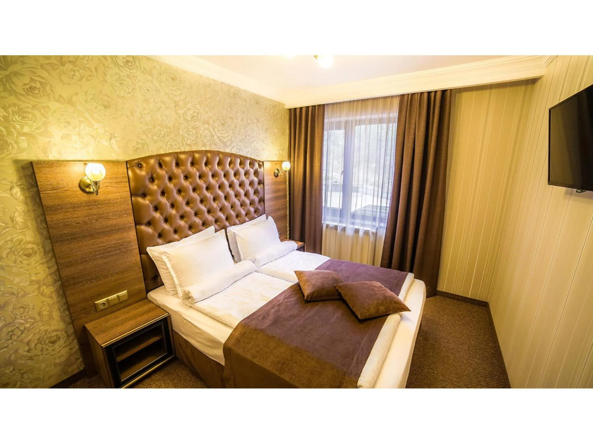 Communal lounge/ TV room, Bed in Park Hotel and SPA Vella Hills