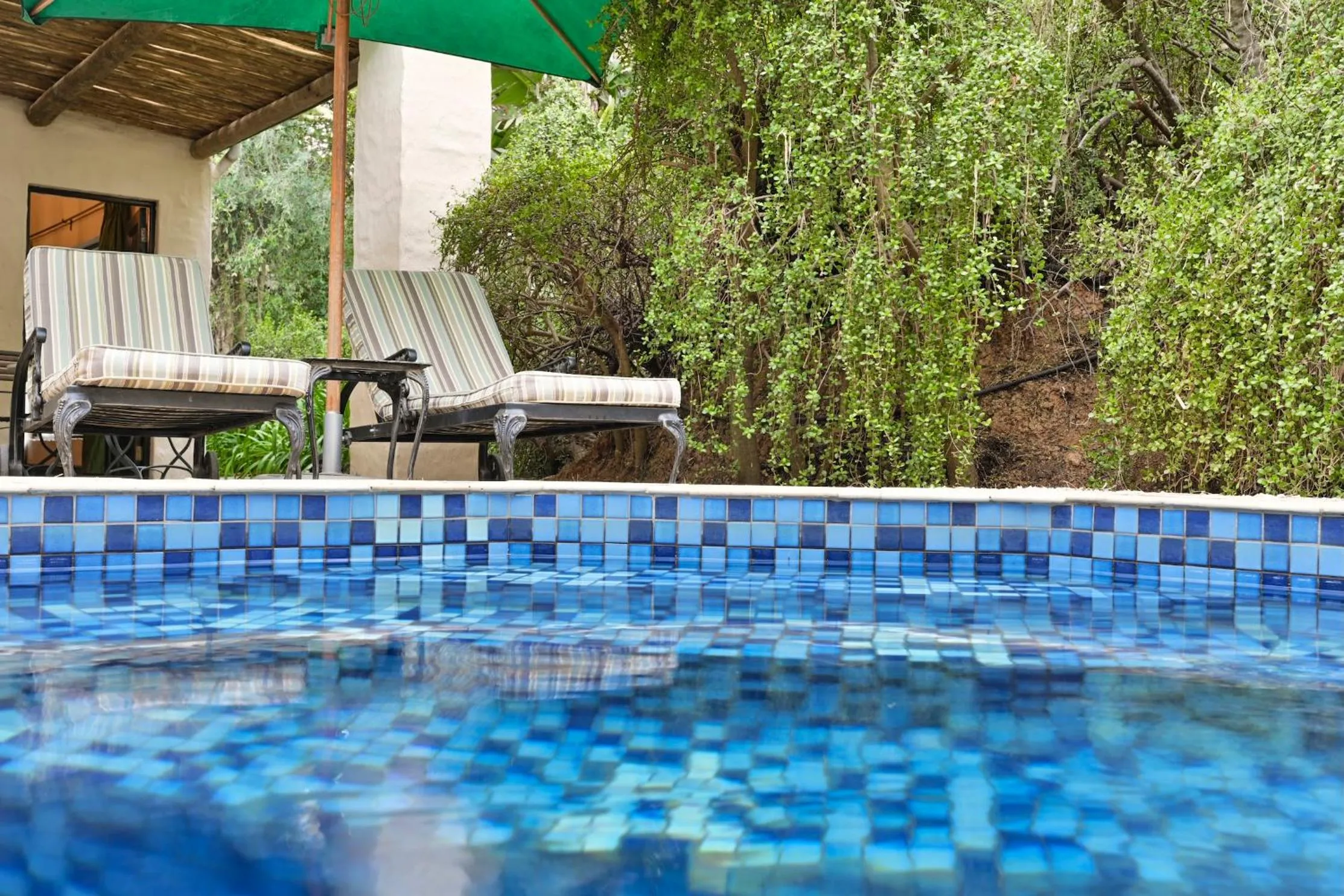 Pool view in Woodall Country House and Spa