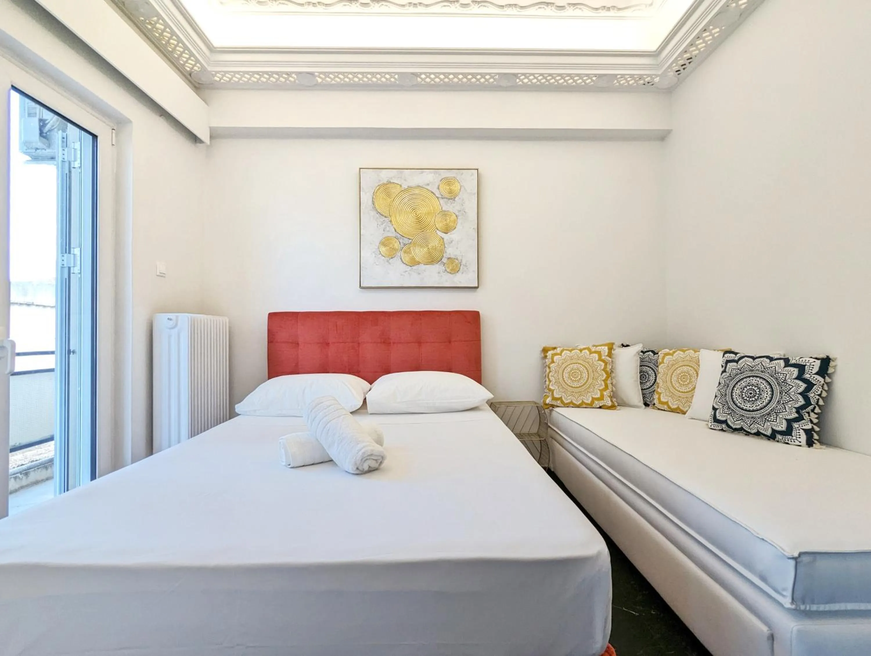 Bed in Acropolis View Dream Apartments
