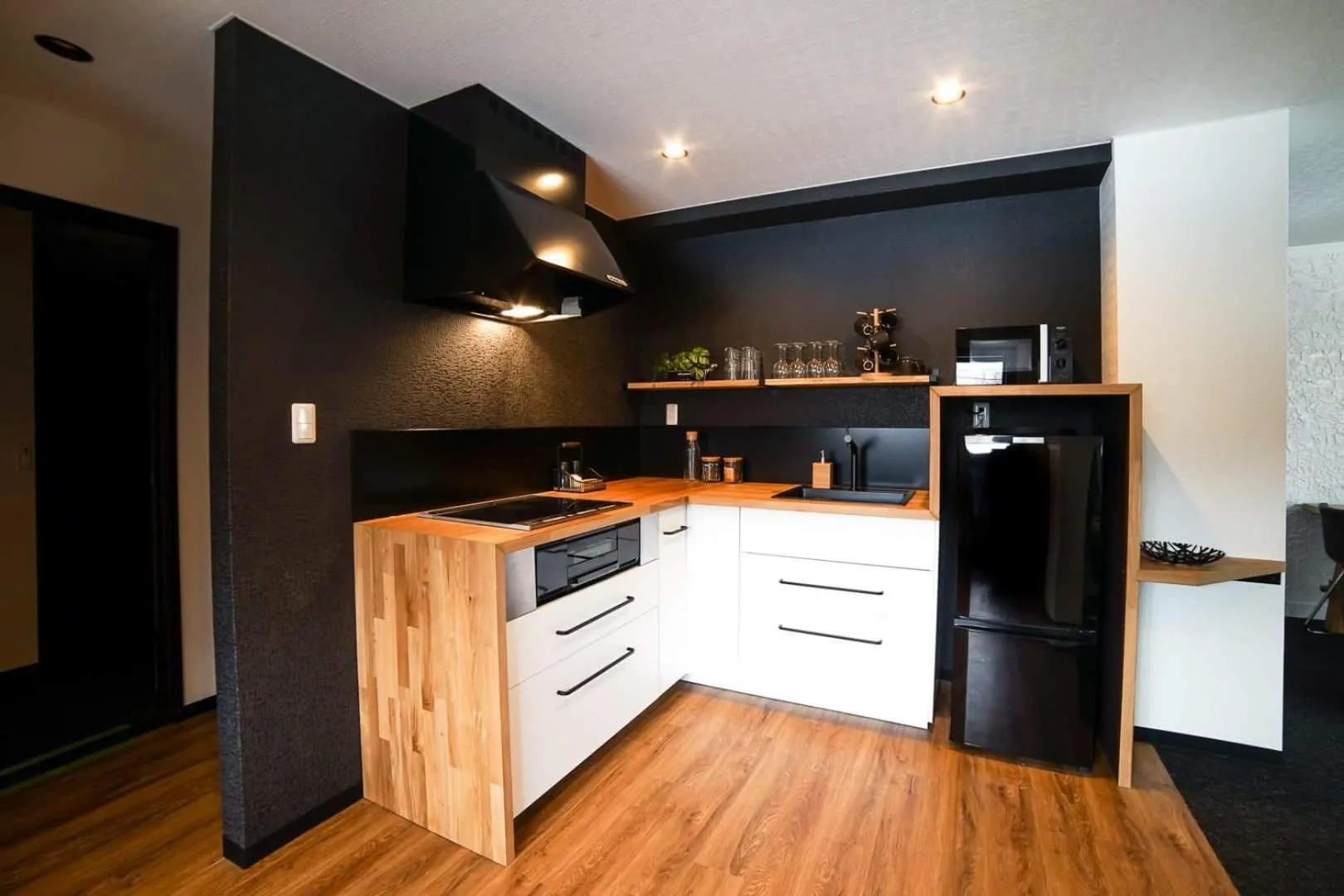 kitchen in Hotel Villa Hakuba by HHG