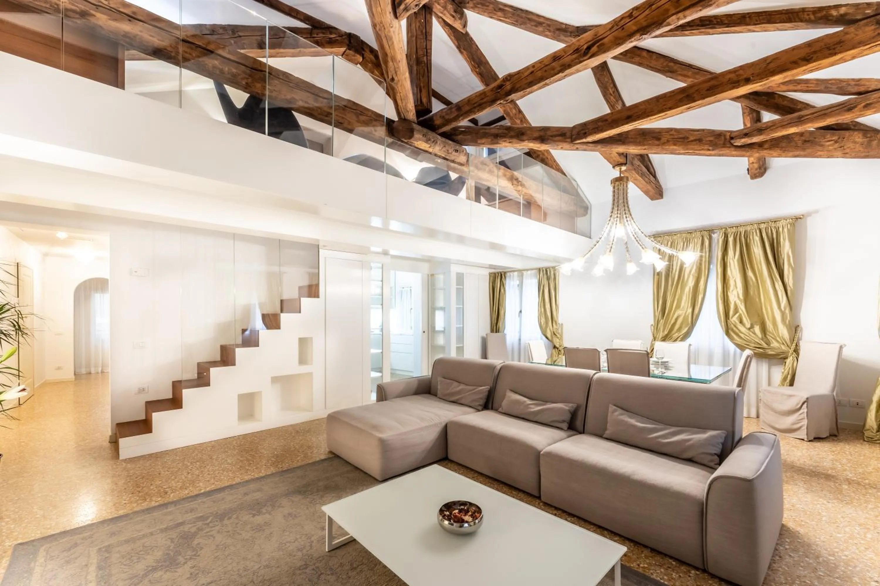 Living room in San Teodoro Palace - Luxury Apartments