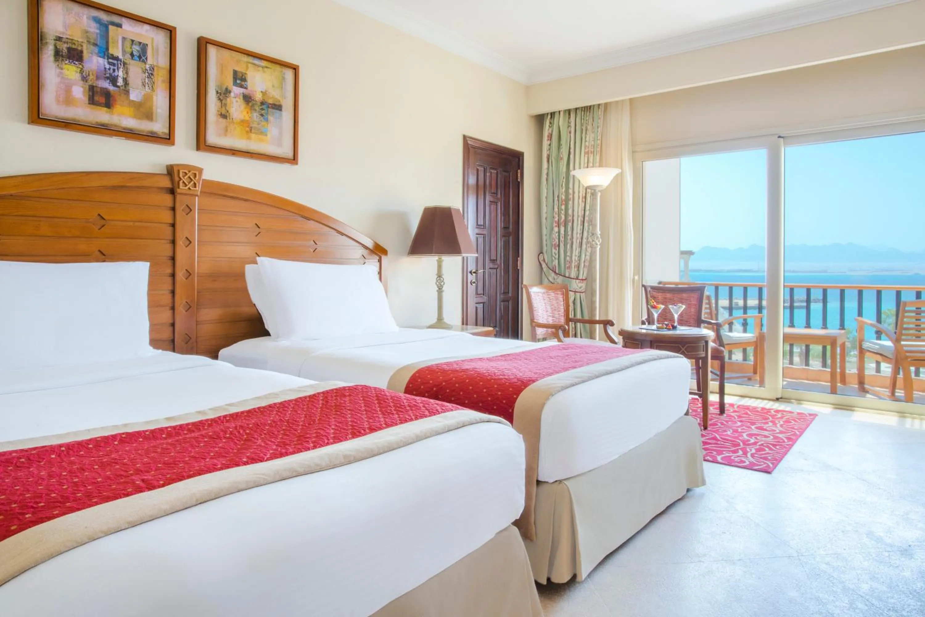 Bed in Kempinski Hotel Soma Bay