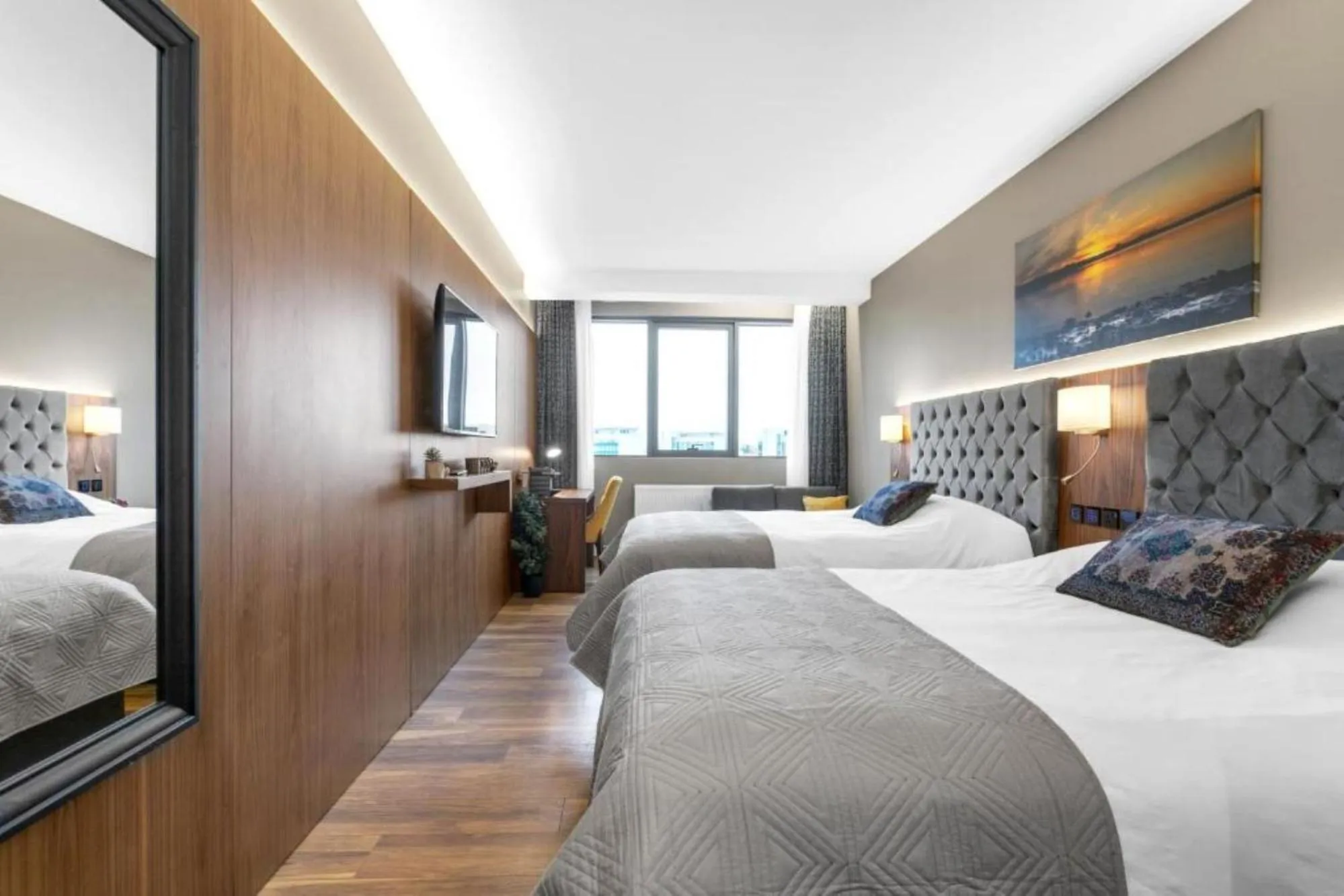 Double Room with Two Double Beds in Hotel Muli