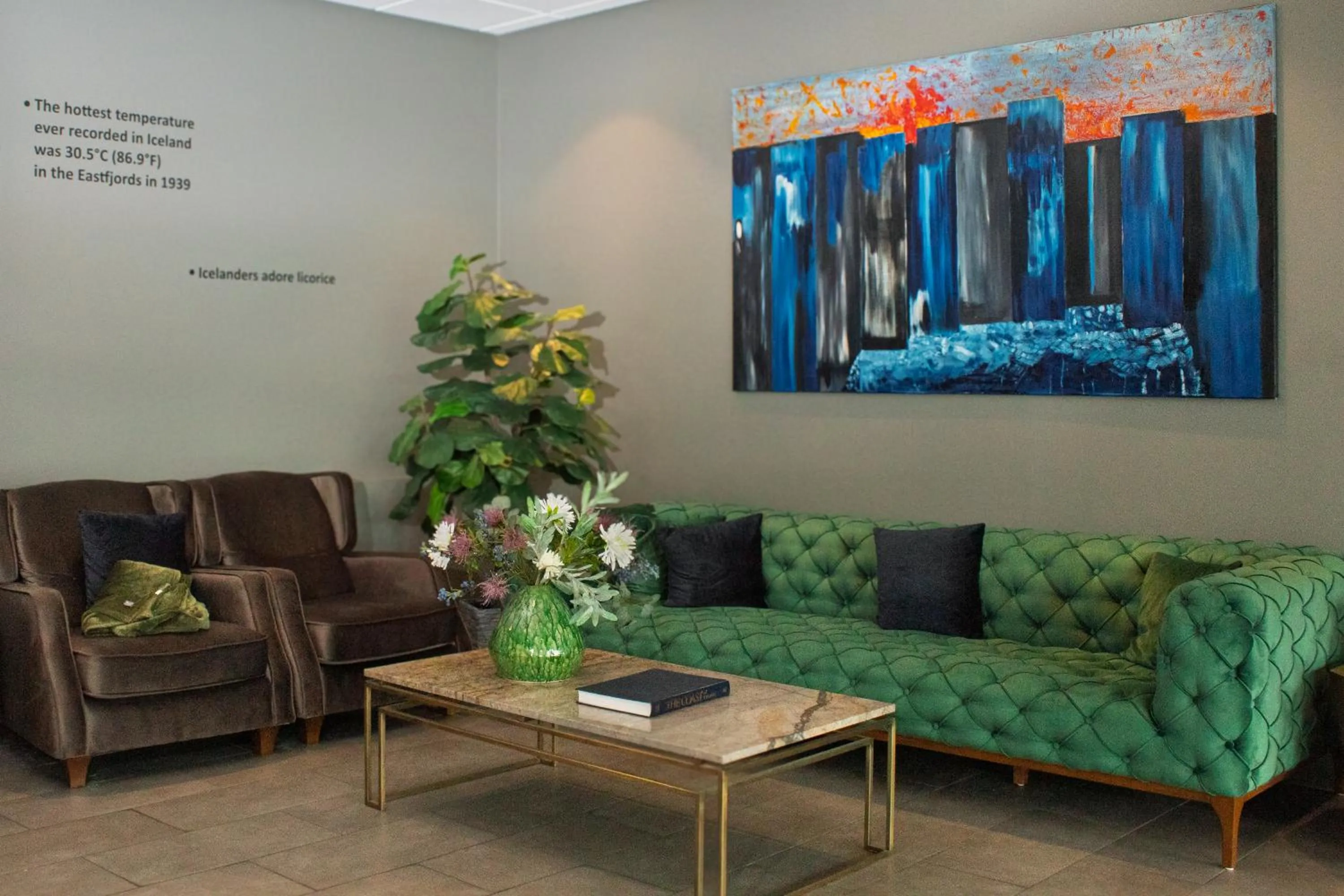 Seating area in Hotel Muli