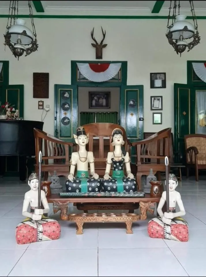 Seating area in Pendopo Andari Homestay