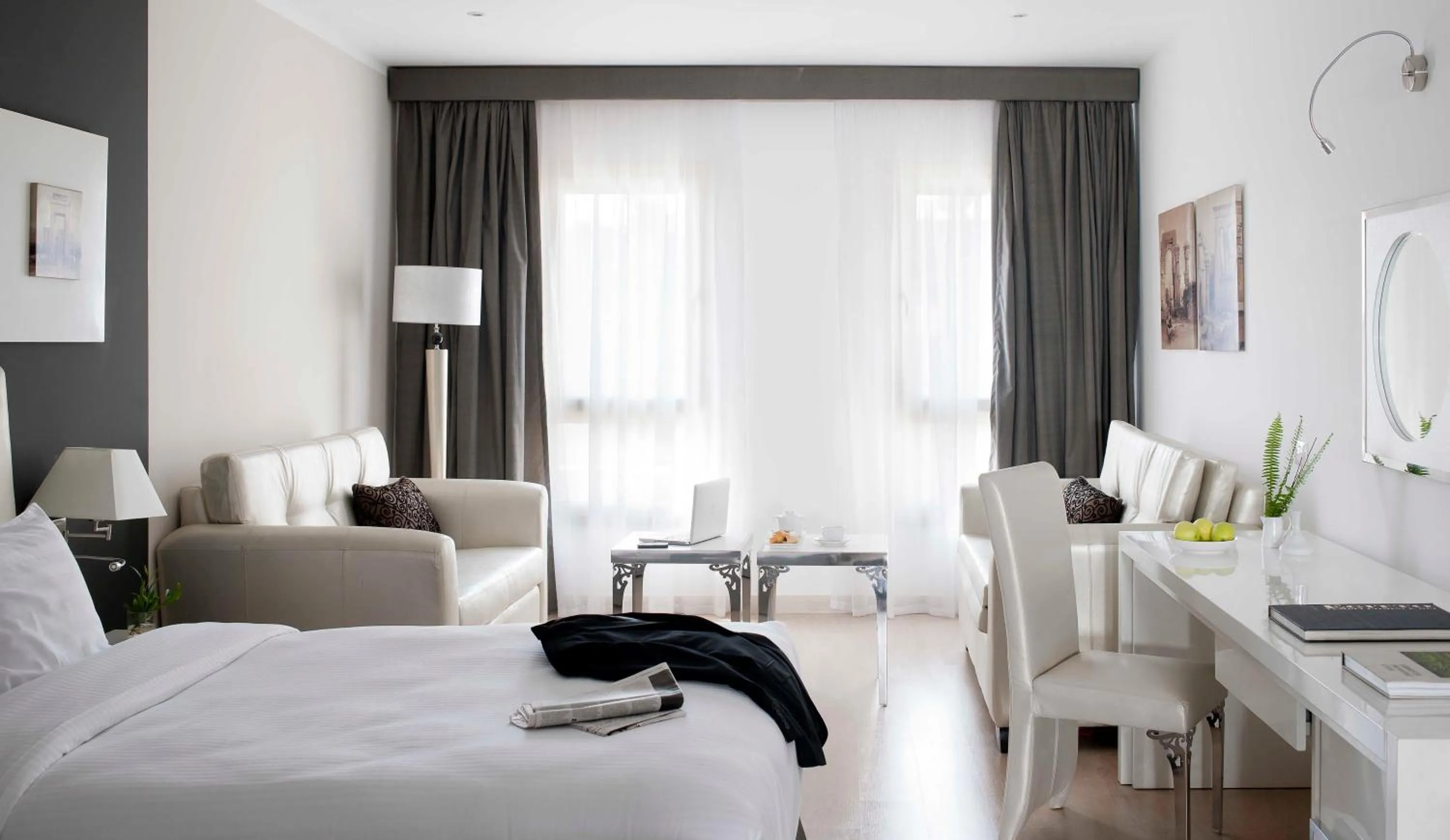 Bed in Barceló Cairo Pyramids