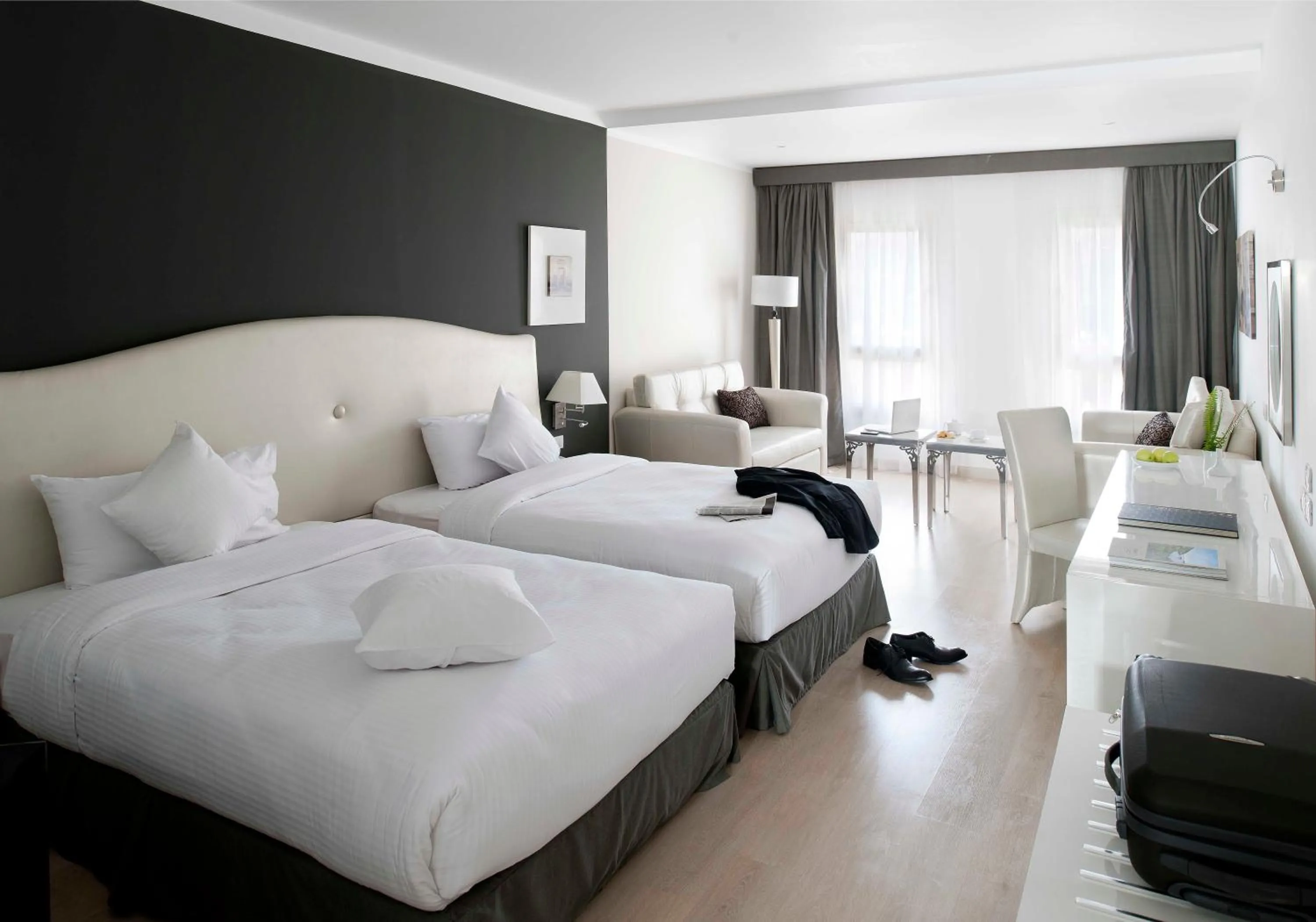 Bed in Barceló Cairo Pyramids