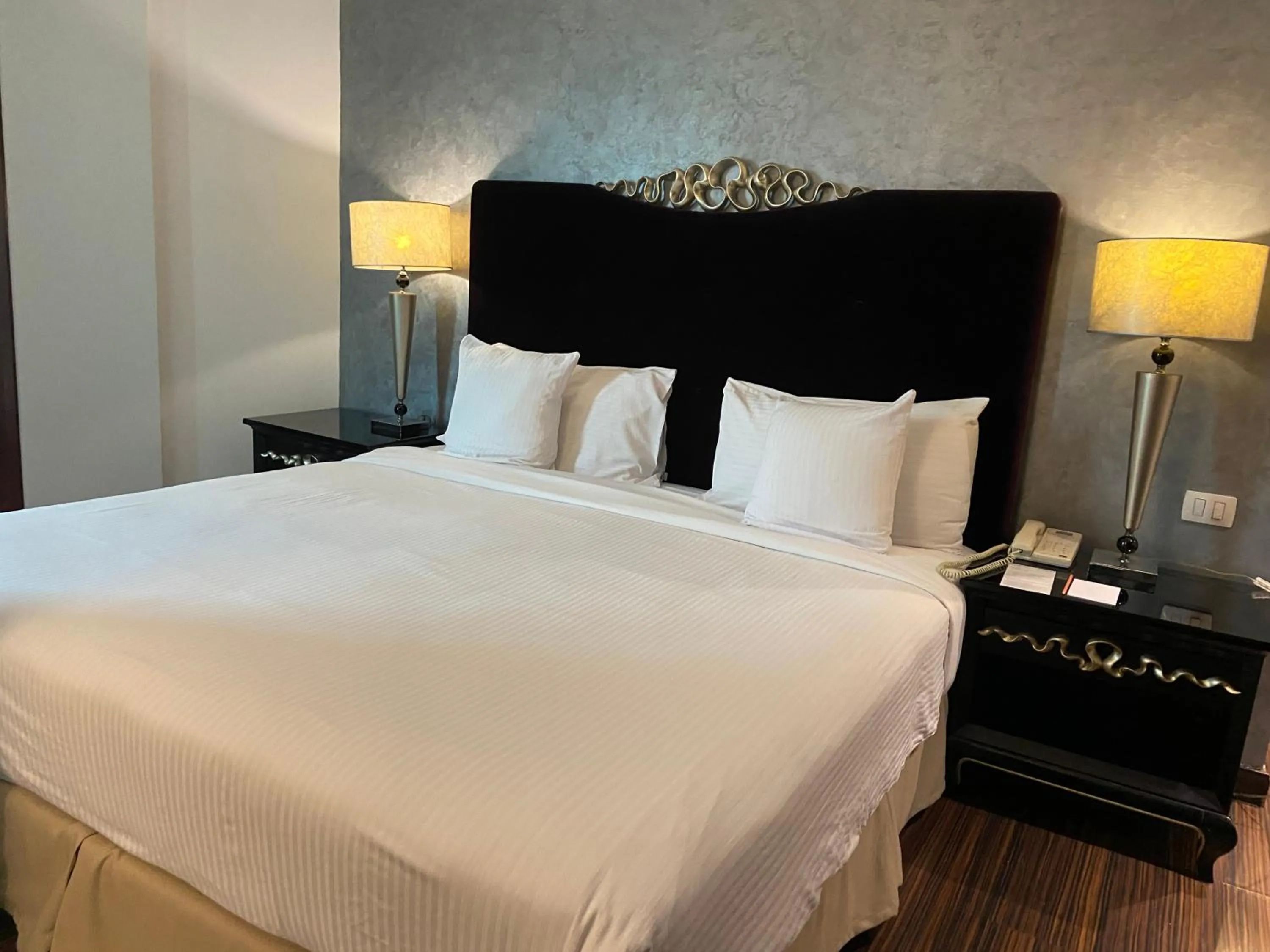 Bed in Barceló Cairo Pyramids