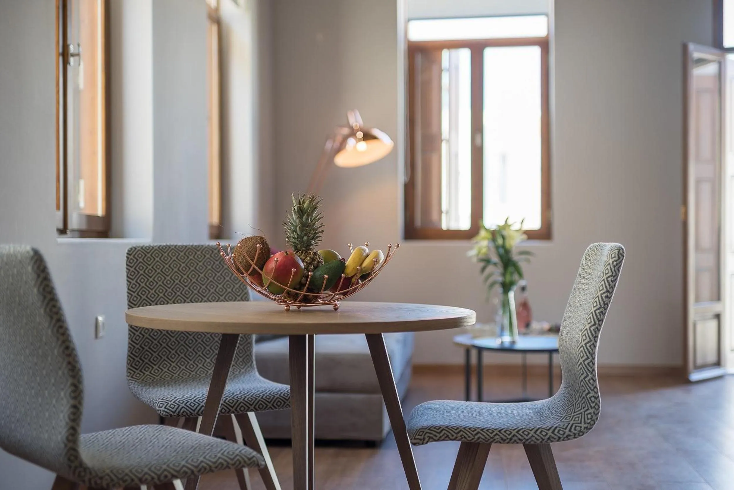Dining area in Bluebell Luxury Suites