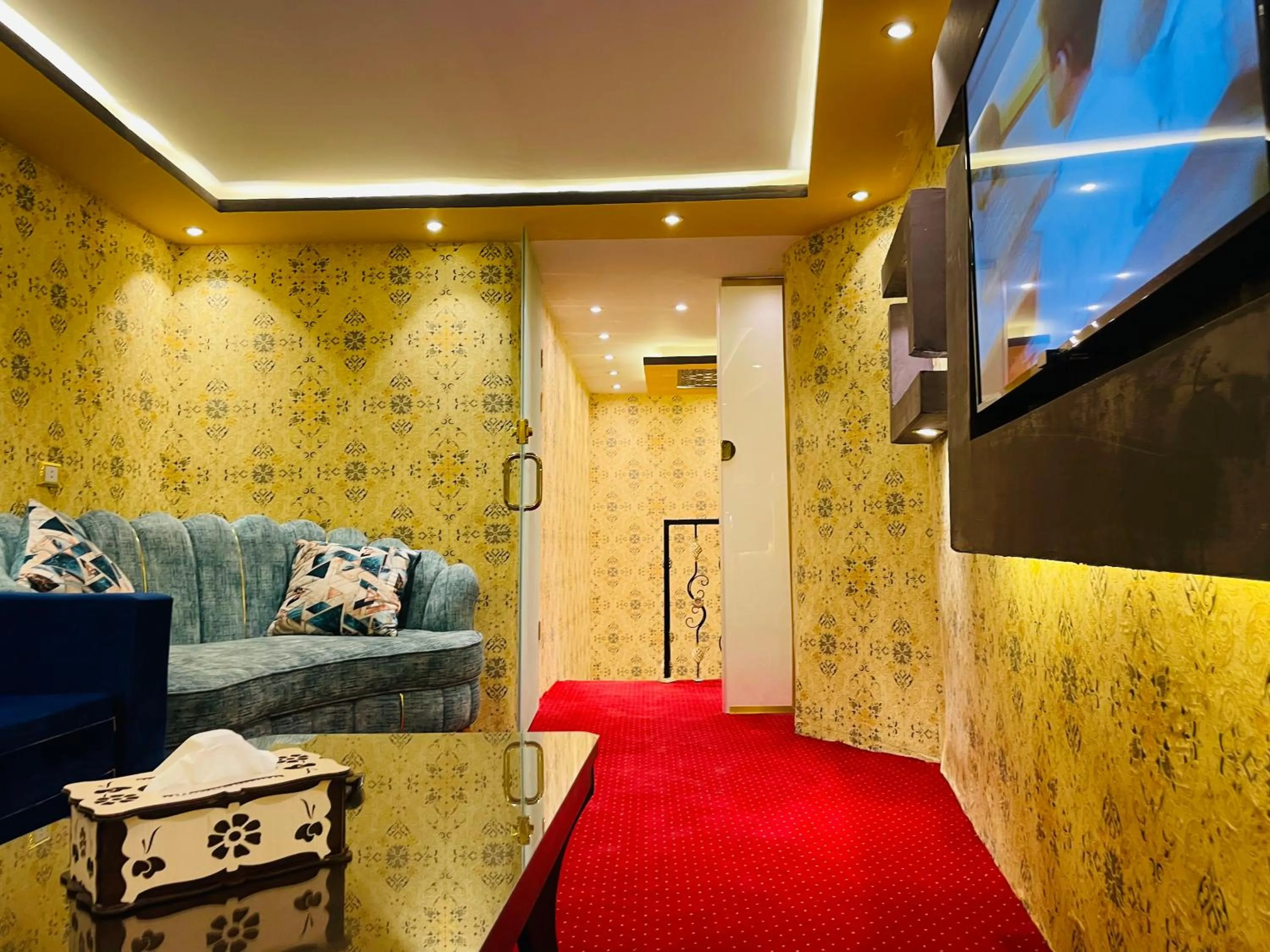 Seating area in Cairo Inn