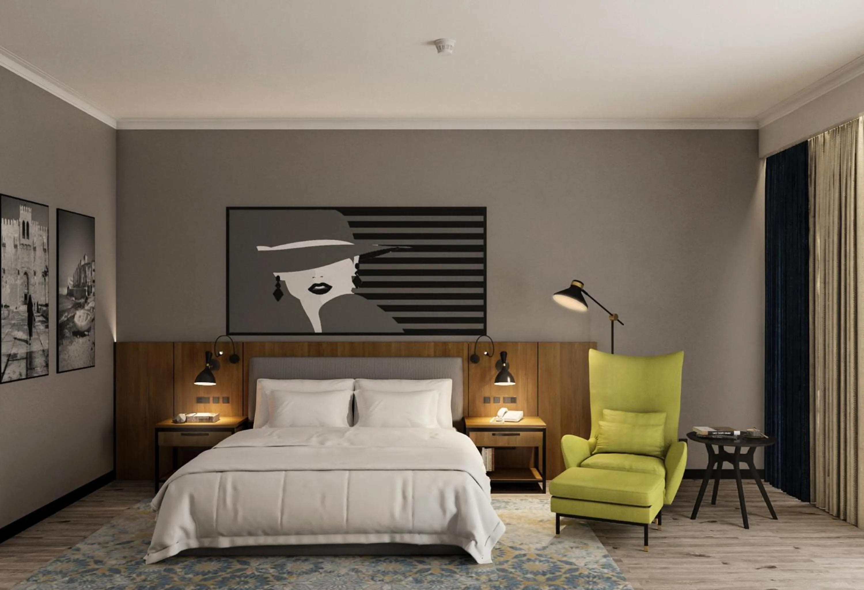 Bed in Radisson Blu Hotel & Convention Center, Alexandria