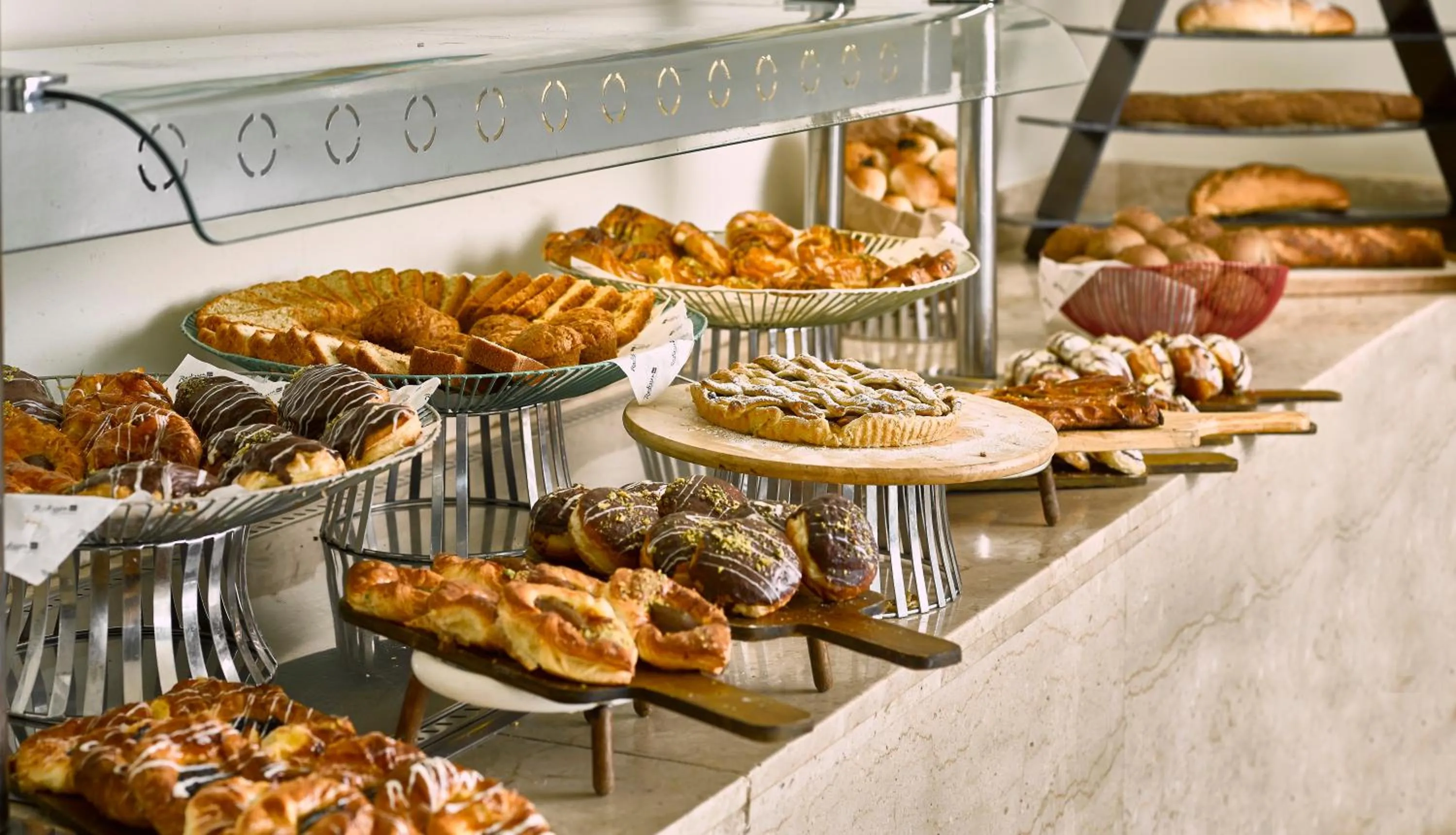 Buffet breakfast in Radisson Blu Hotel & Convention Center, Alexandria