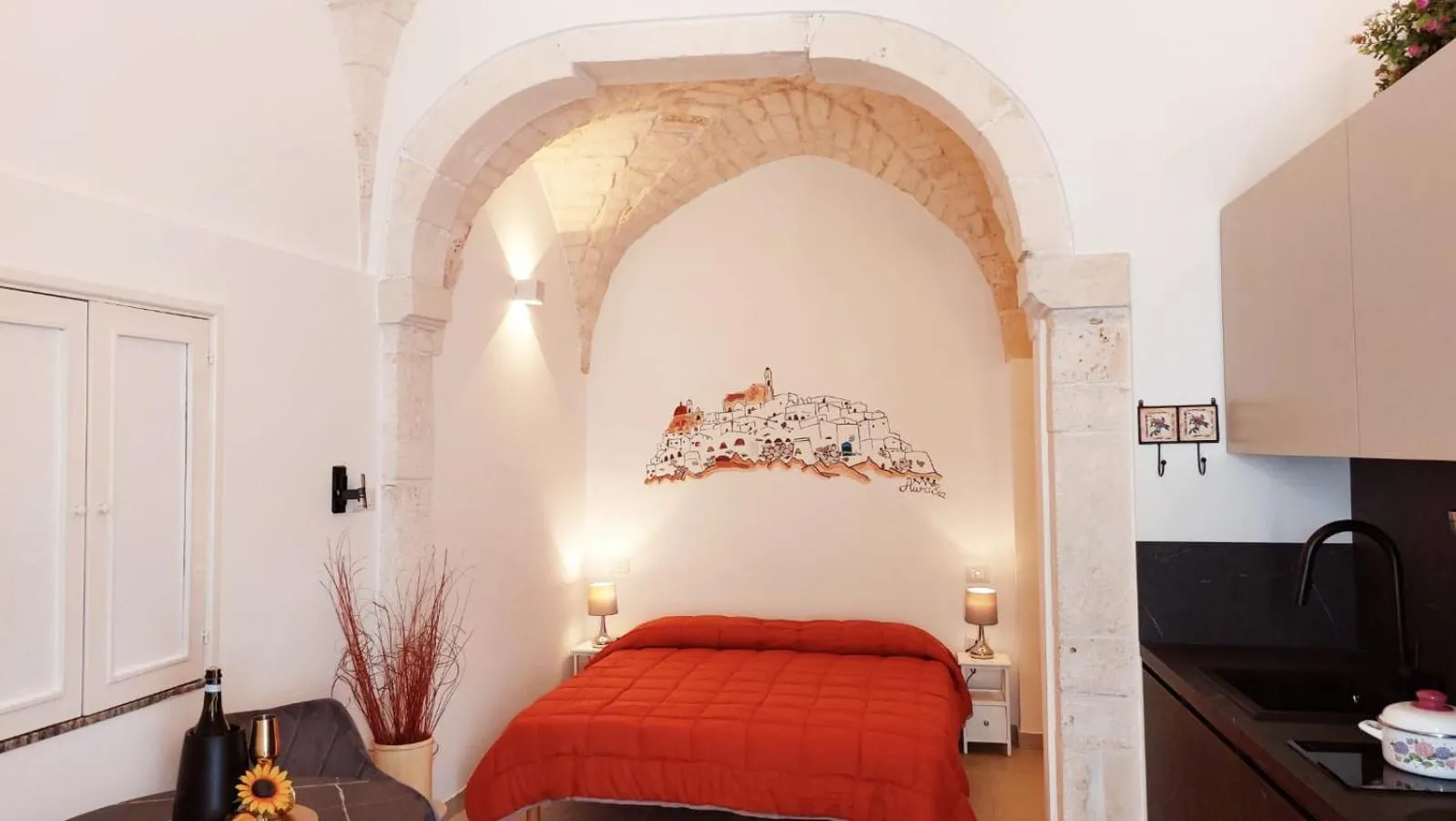 View (from property/room), Bed in Aurasia Al Borgo Antico