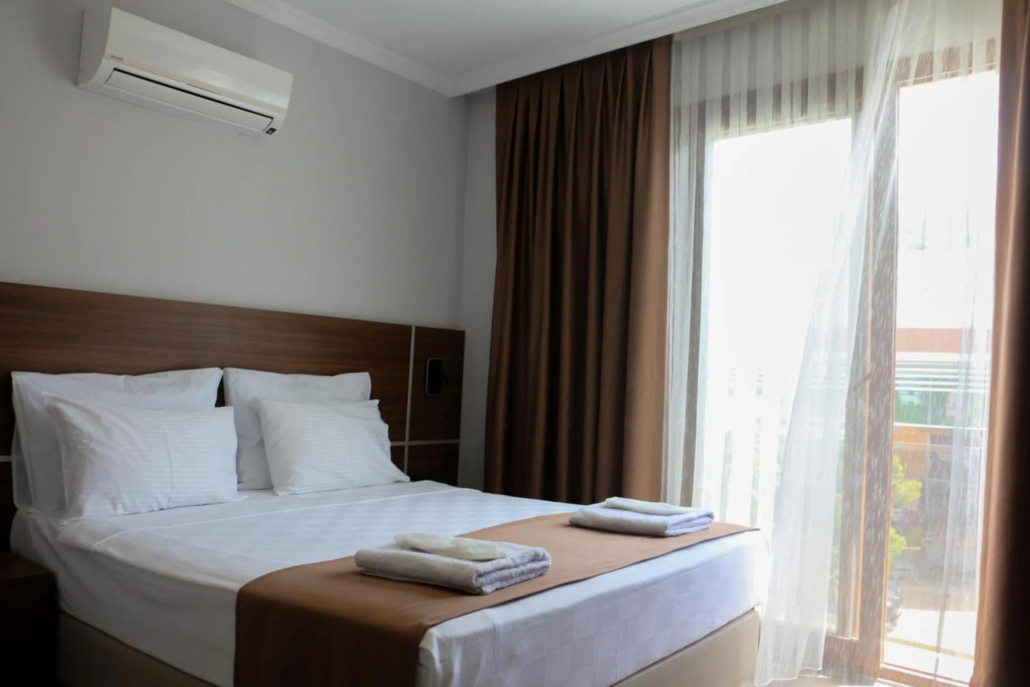 Bed in Gulluk Life Hotel