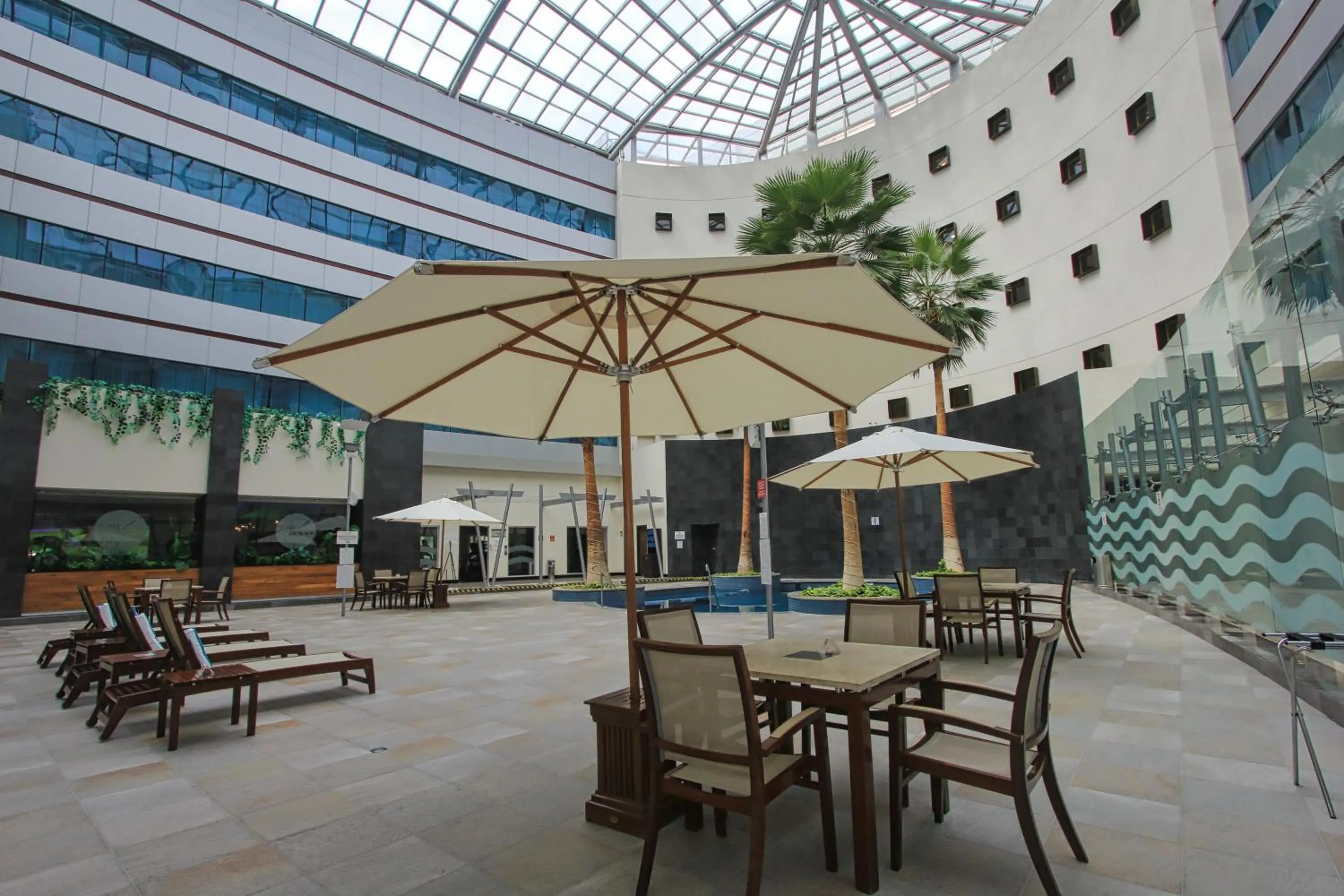 Swimming pool in Crowne Plaza Leon by IHG