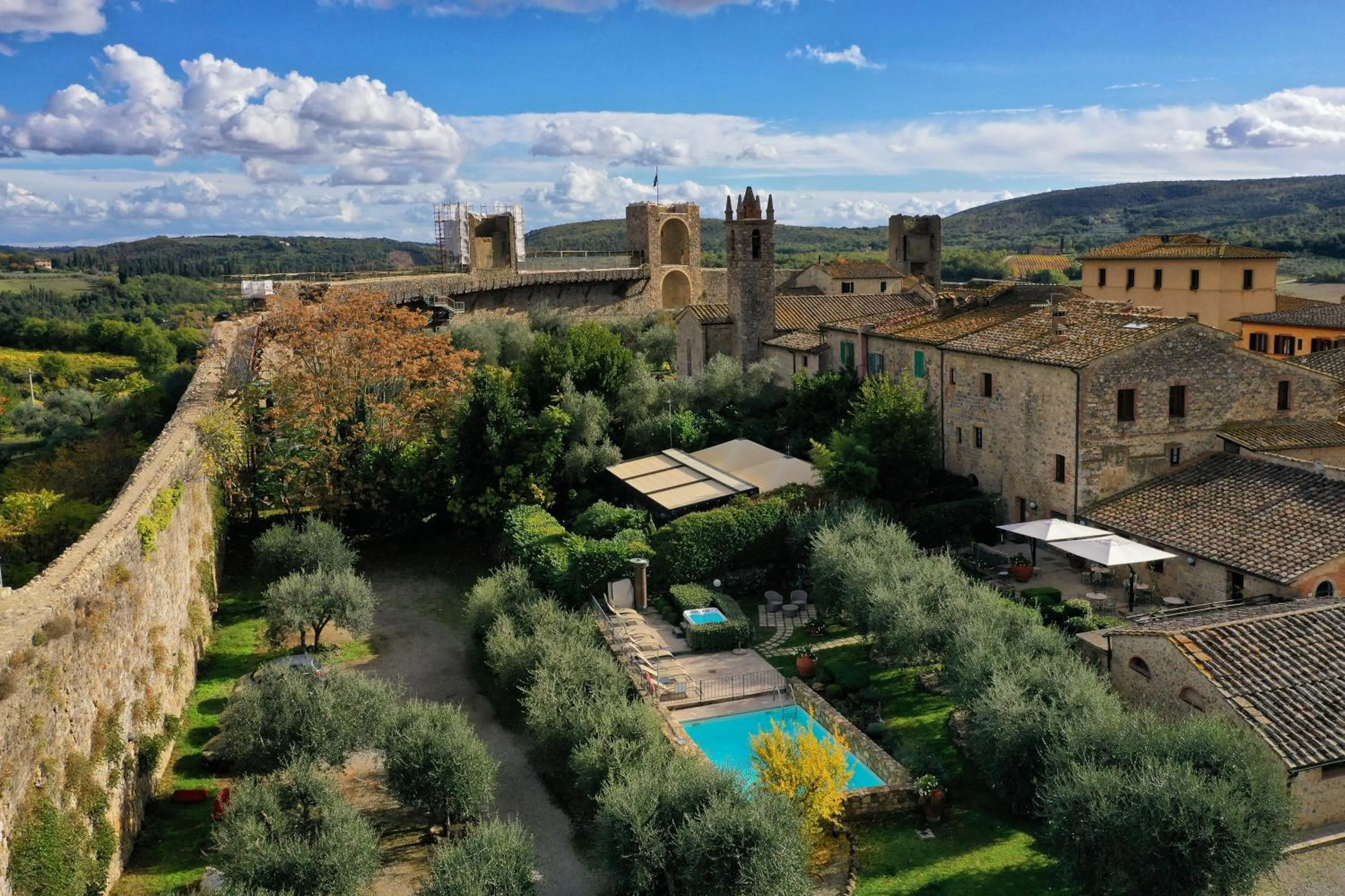 Bird's eye view in Hotel Monteriggioni